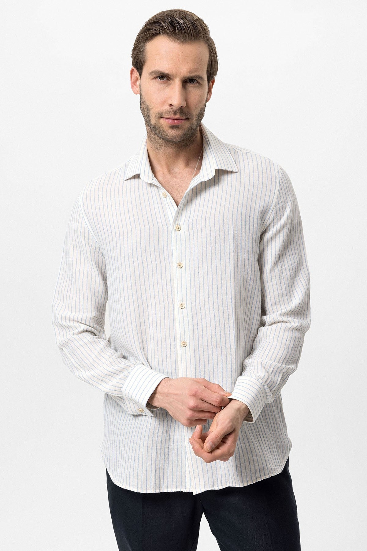 Antioch Cotton Striped Men's Shirt
