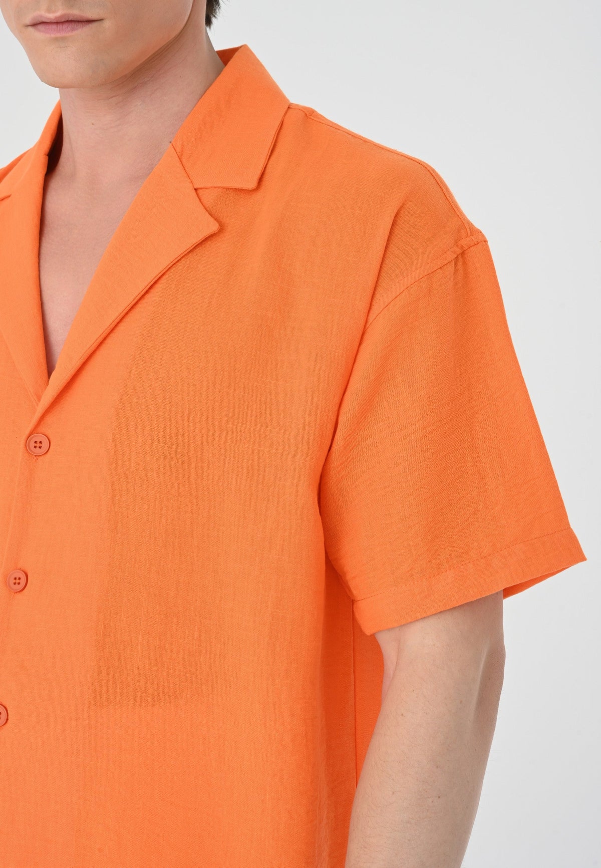 Antioch Oversized Short-Sleeve Men's Shirt with Apache Collar