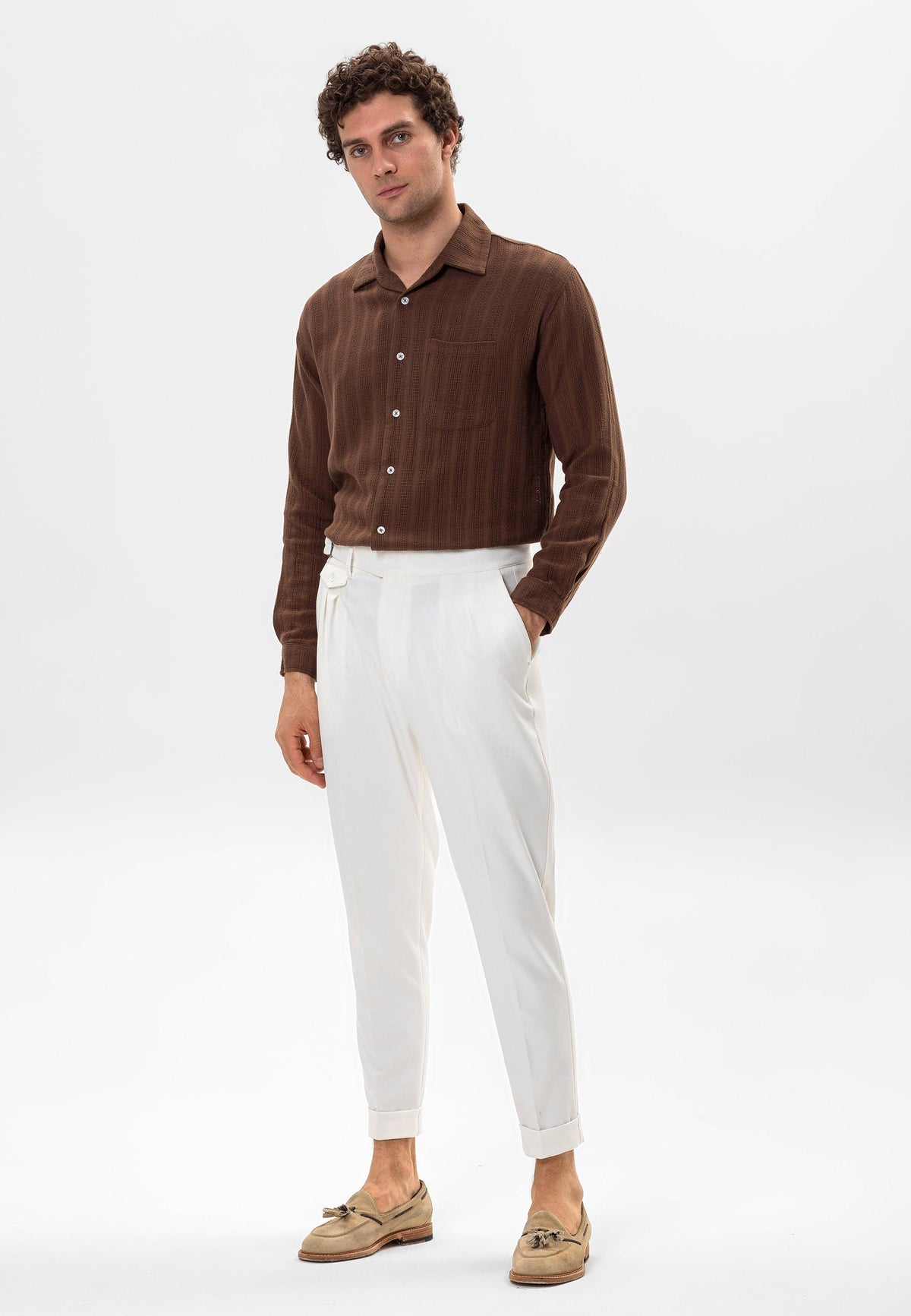 Antioch Knit-Detail Men's Shirt