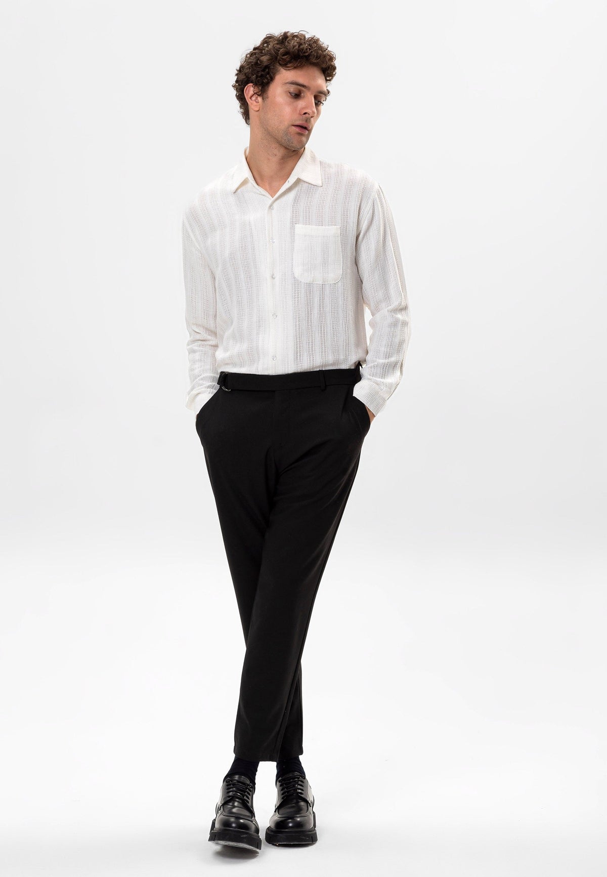 Antioch Knit-Detail Men's Shirt