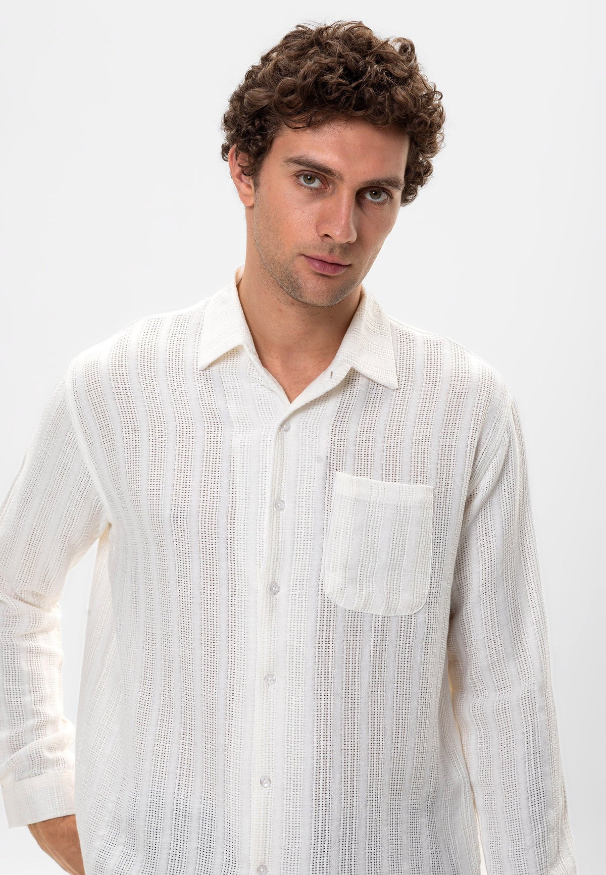 Antioch Knit-Detail Men's Shirt