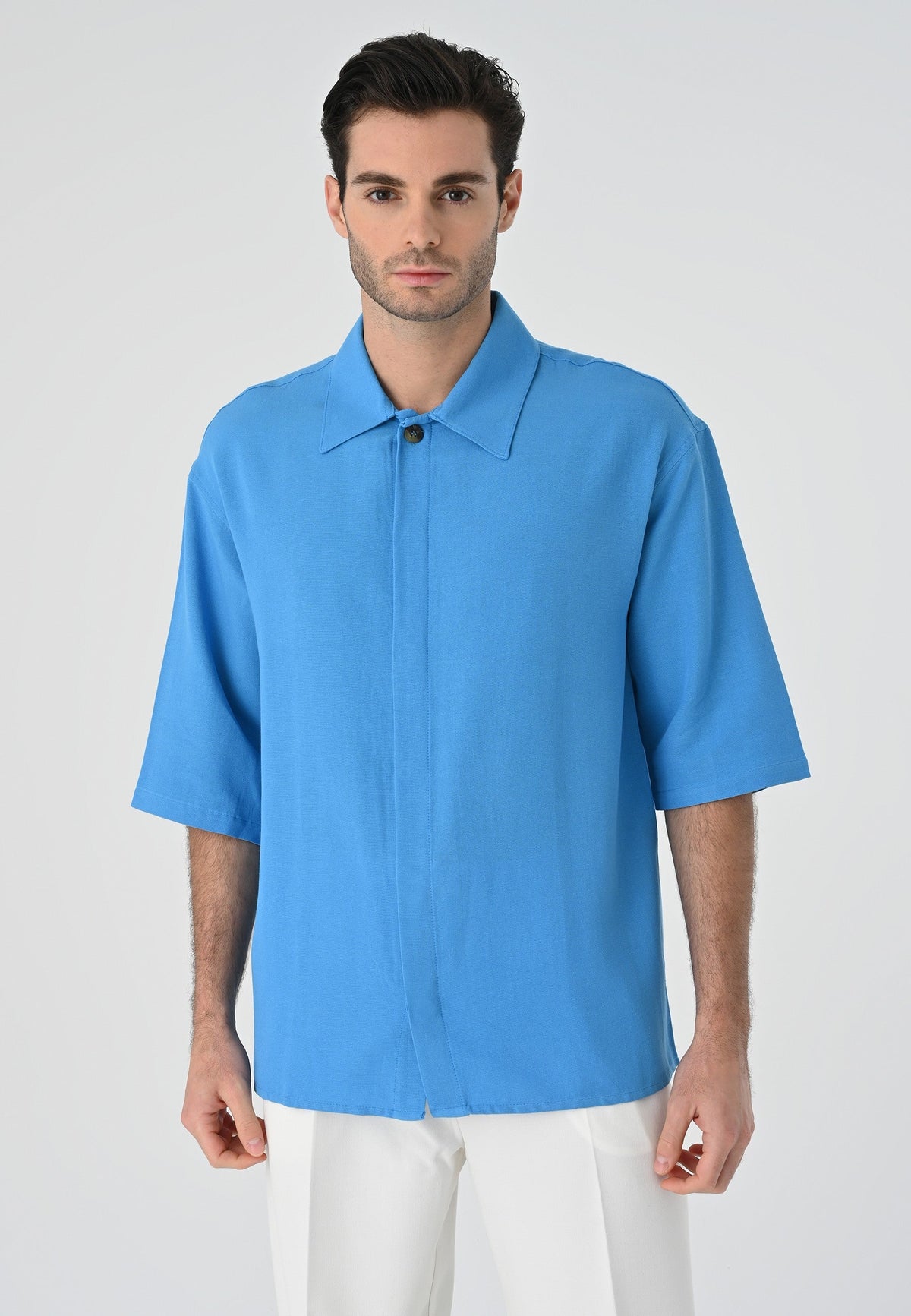 Antioch Fakir Sleeve Hidden-Button Closure Oversized Men's Shirt