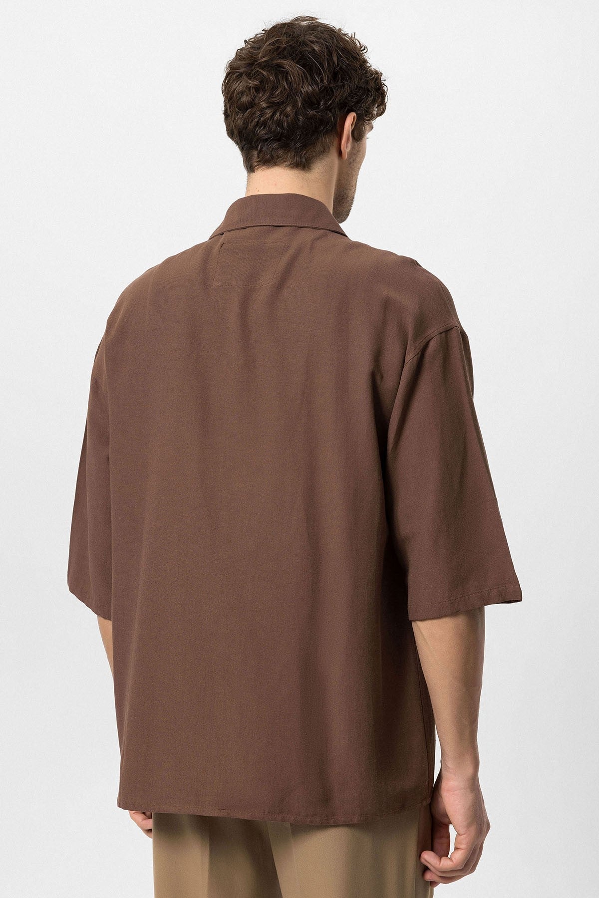 Antioch Fakir Sleeve Hidden-Button Closure Oversized Men's Shirt