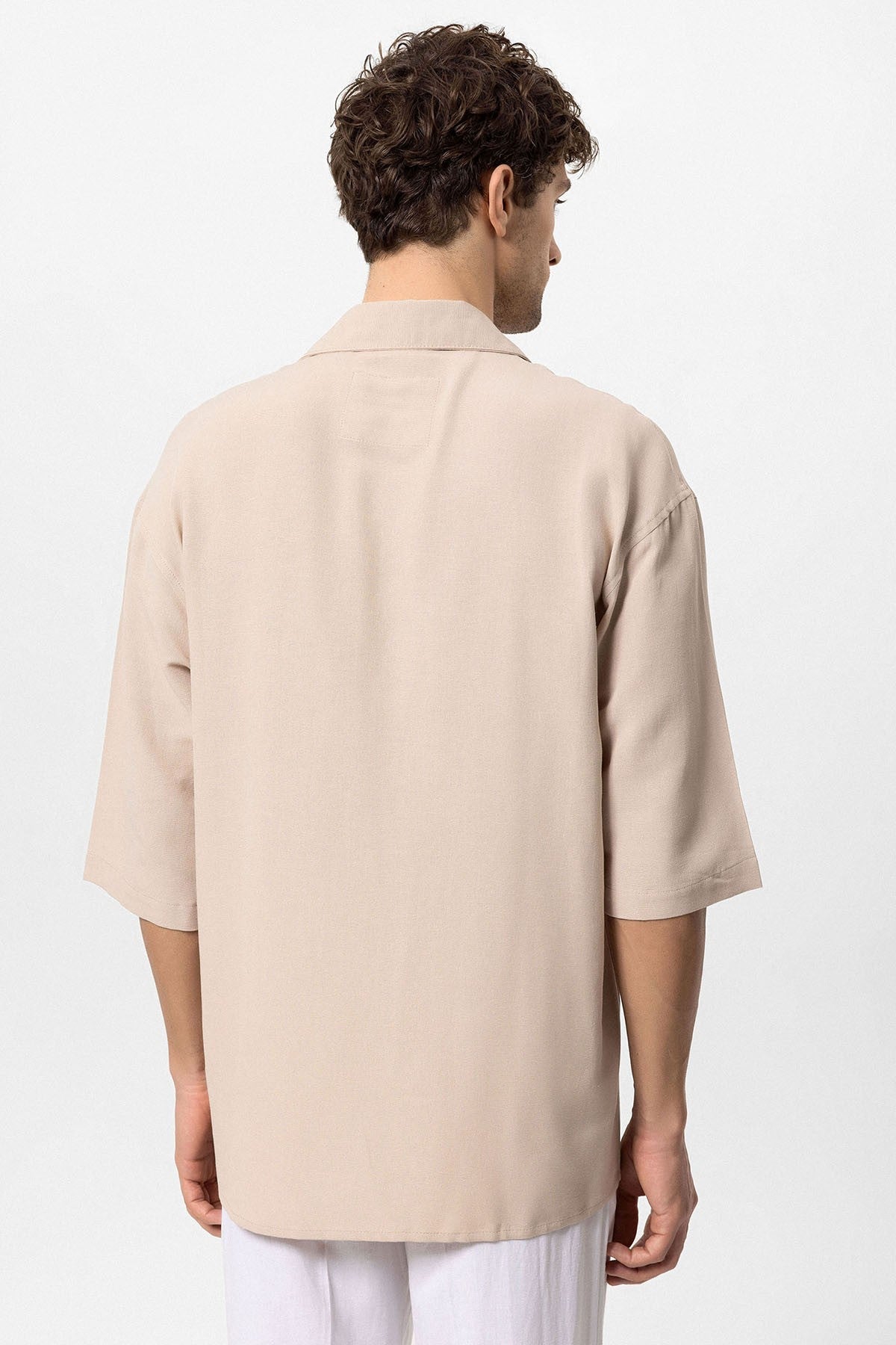 Antioch Fakir Sleeve Hidden-Button Closure Oversized Men's Shirt