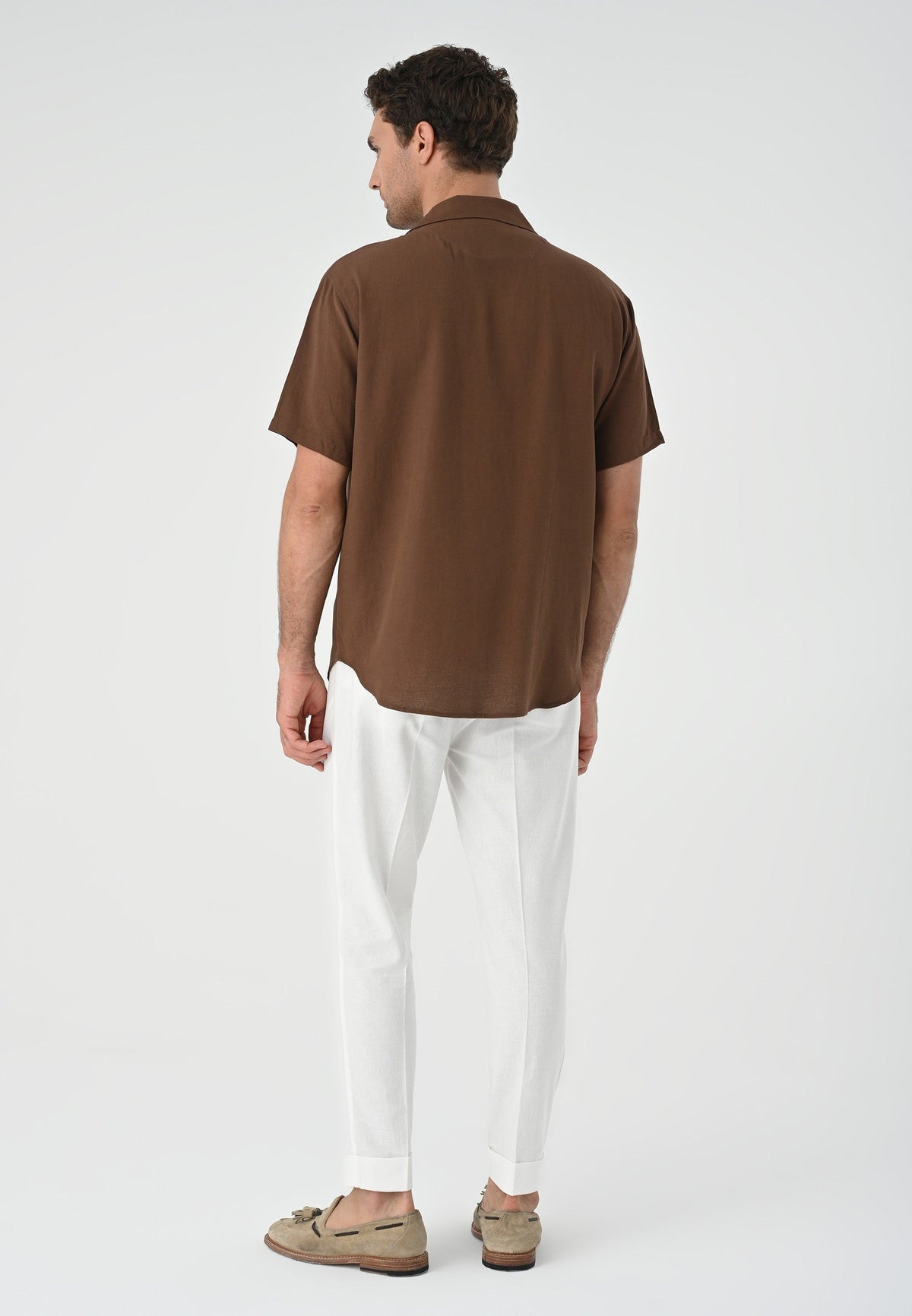 Antioch Men's Shirt with Apache Collar and Pocket Details