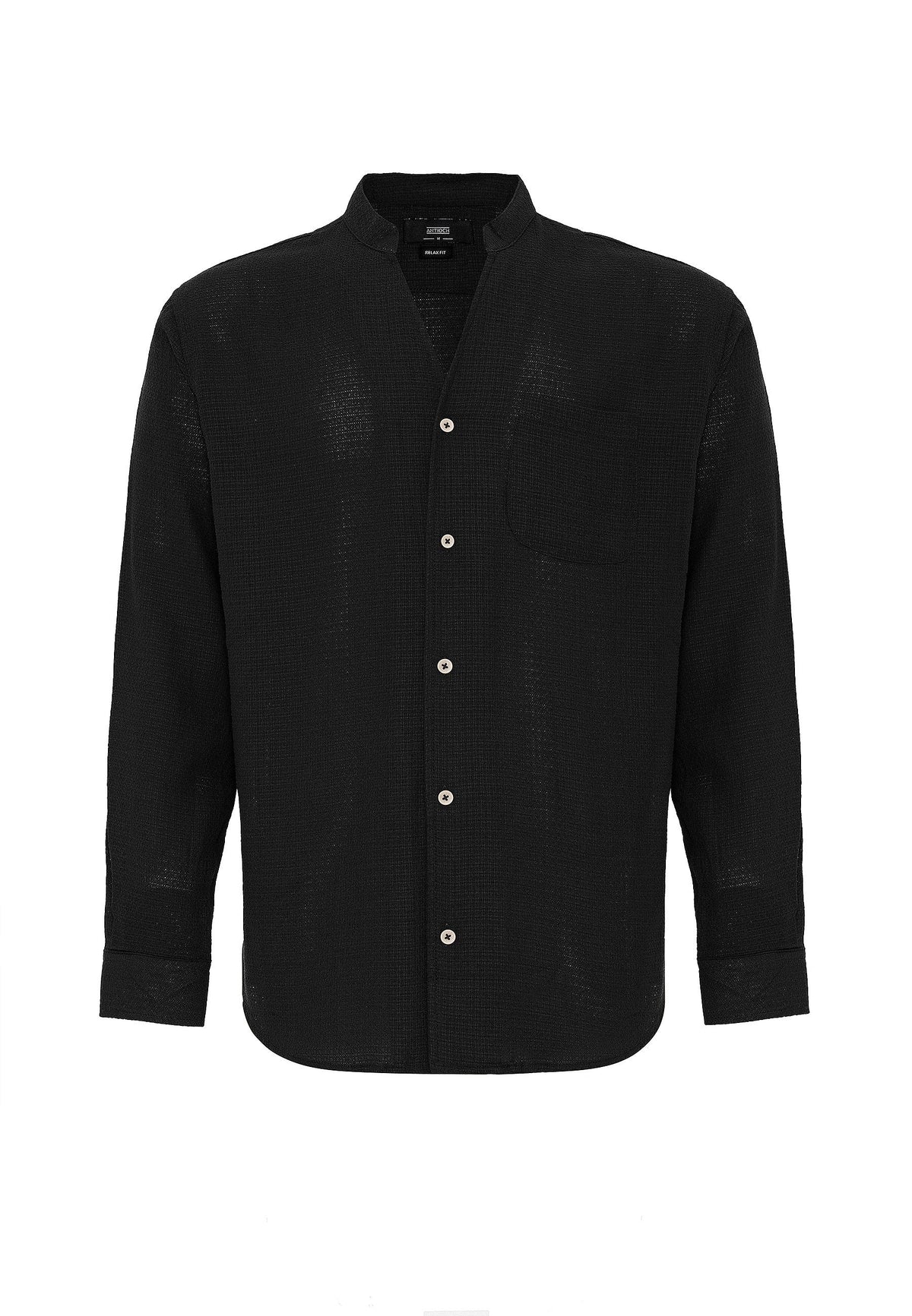 Antioch Crew-Neck Knitted Textured Men's Shirt