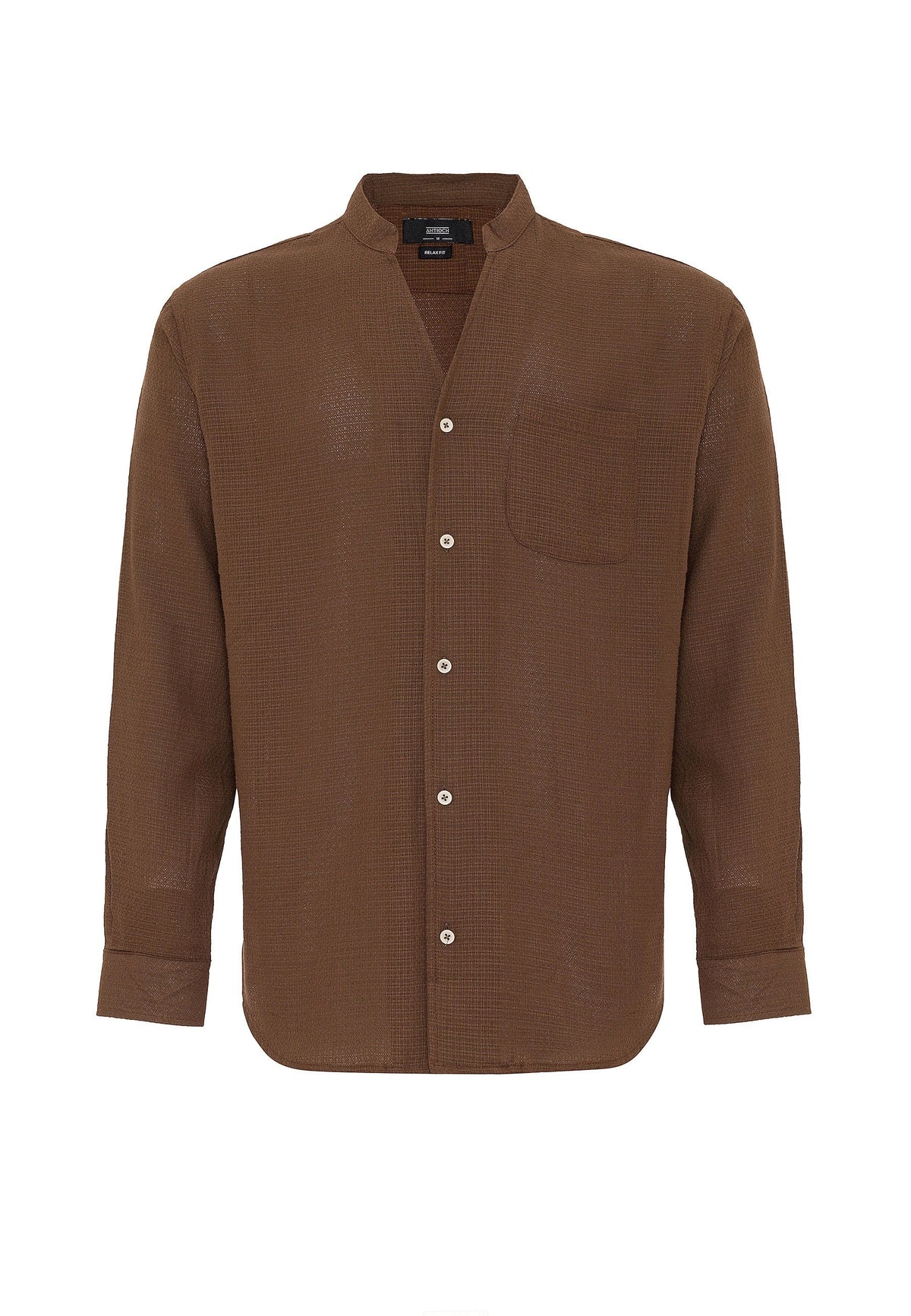 Antioch Crew-Neck Knitted Textured Men's Shirt