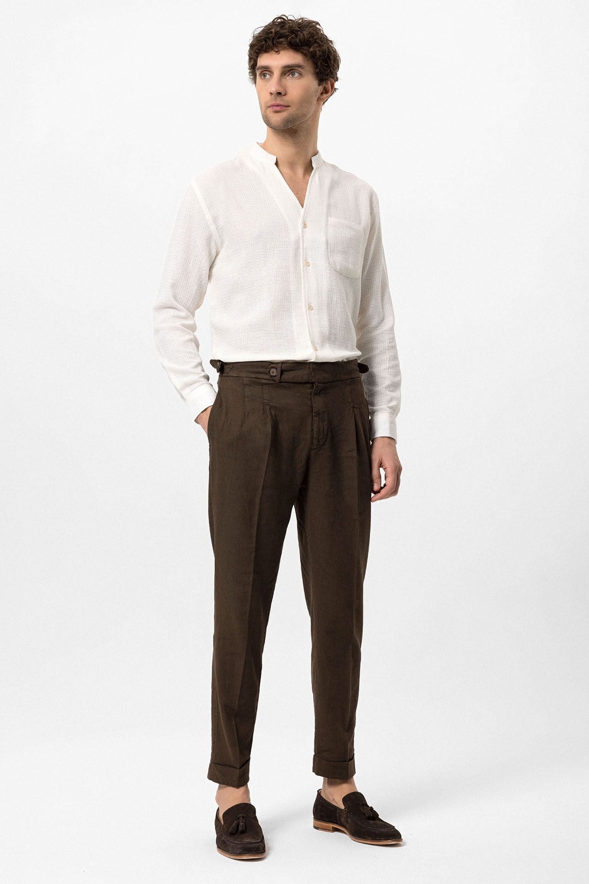 Antioch Crew-Neck Knitted Textured Men's Shirt