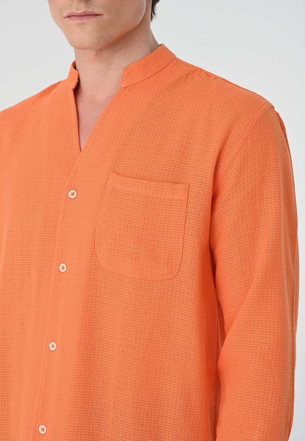 Antioch Crew-Neck Knitted Textured Men's Shirt