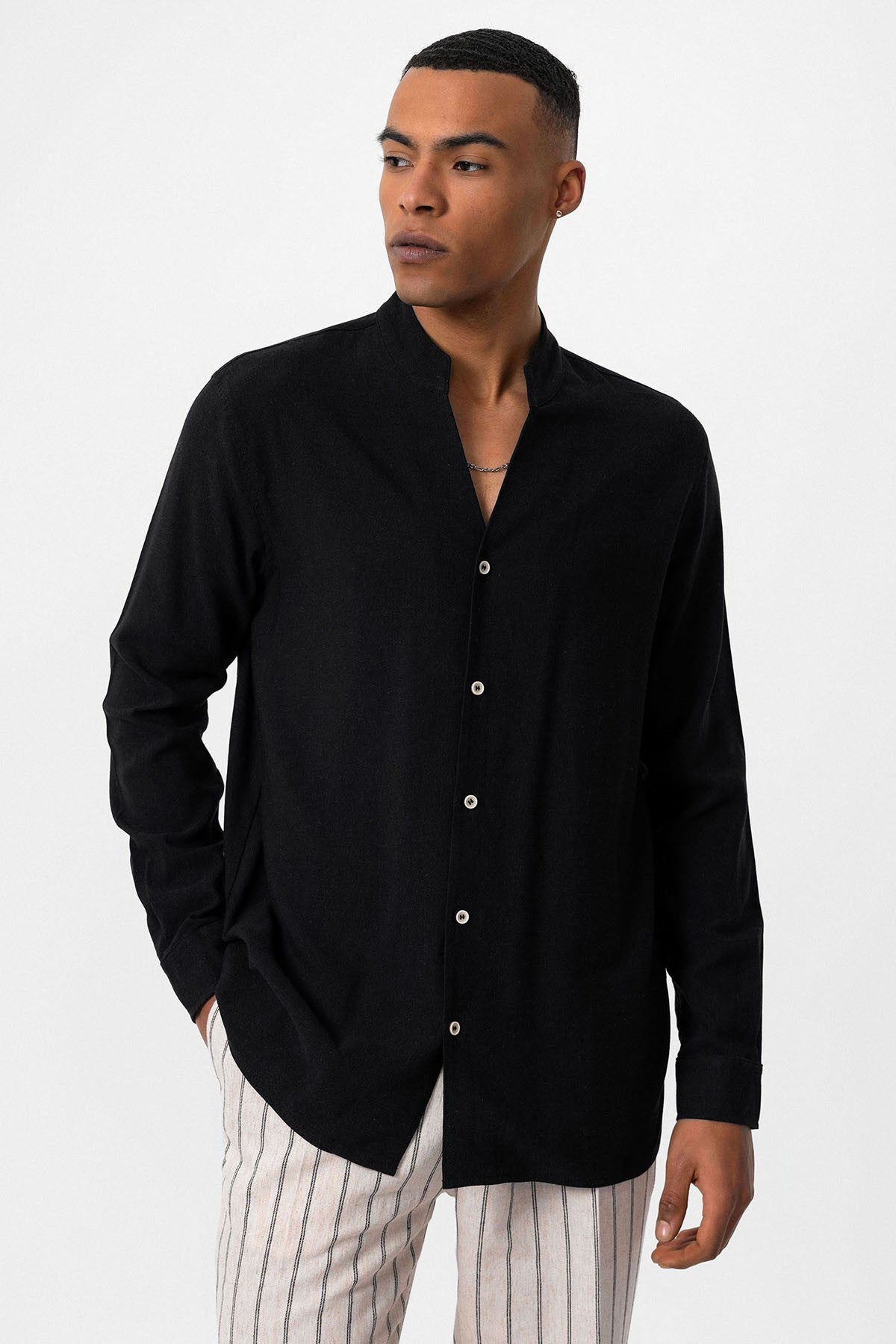 Antioch Collared Long-Sleeved Men's Shirt