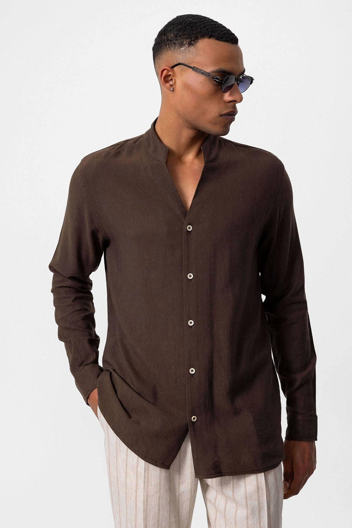 Antioch Collared Long-Sleeved Men's Shirt