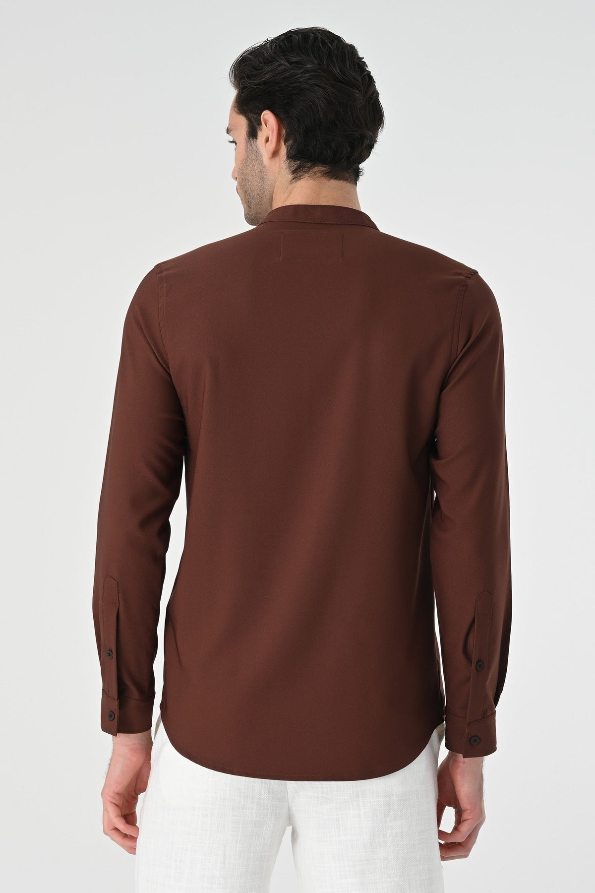 Antioch Regular Fit Mandarin Collar Men's Shirt