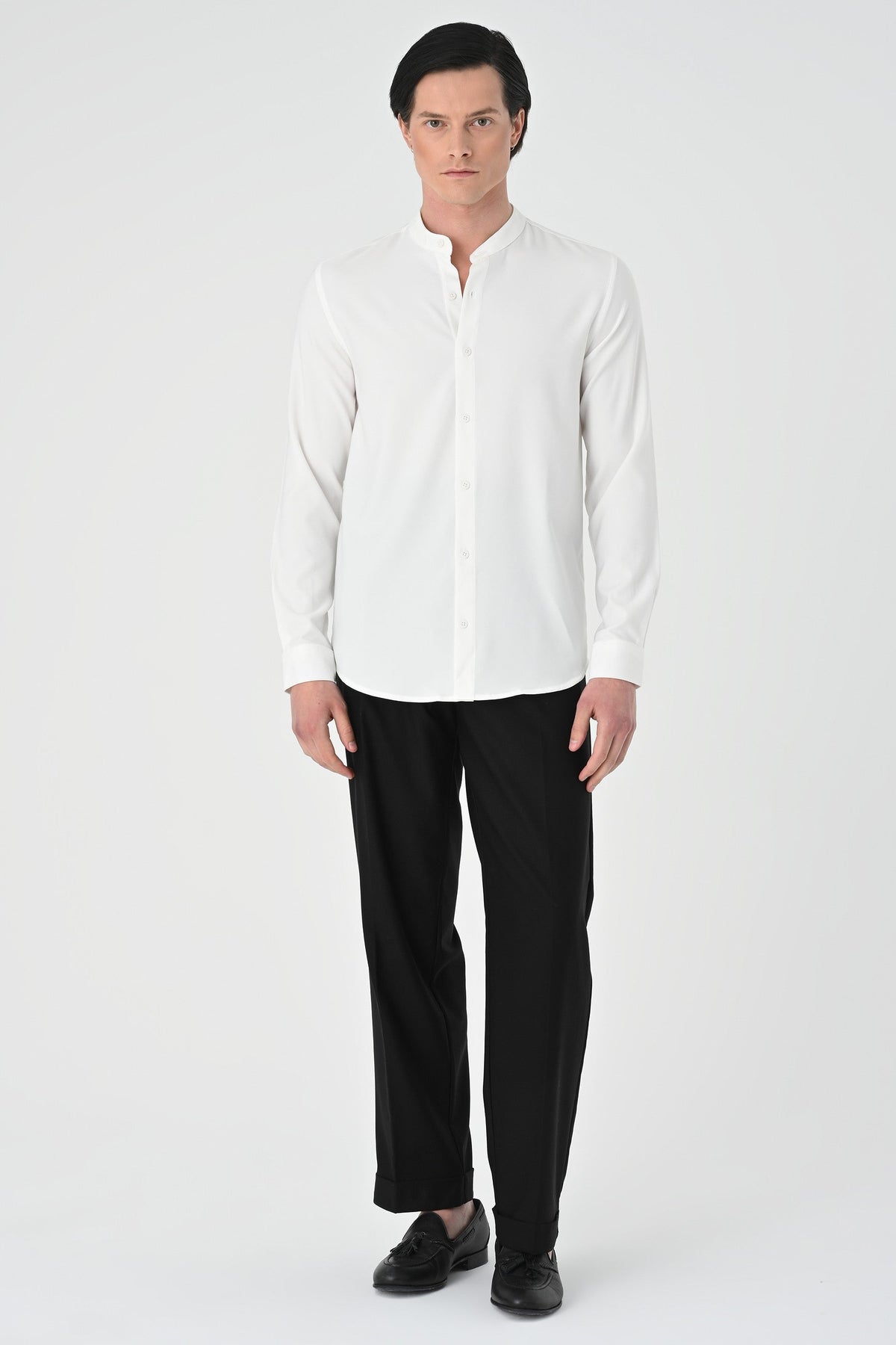 Antioch Regular Fit Mandarin Collar Men's Shirt