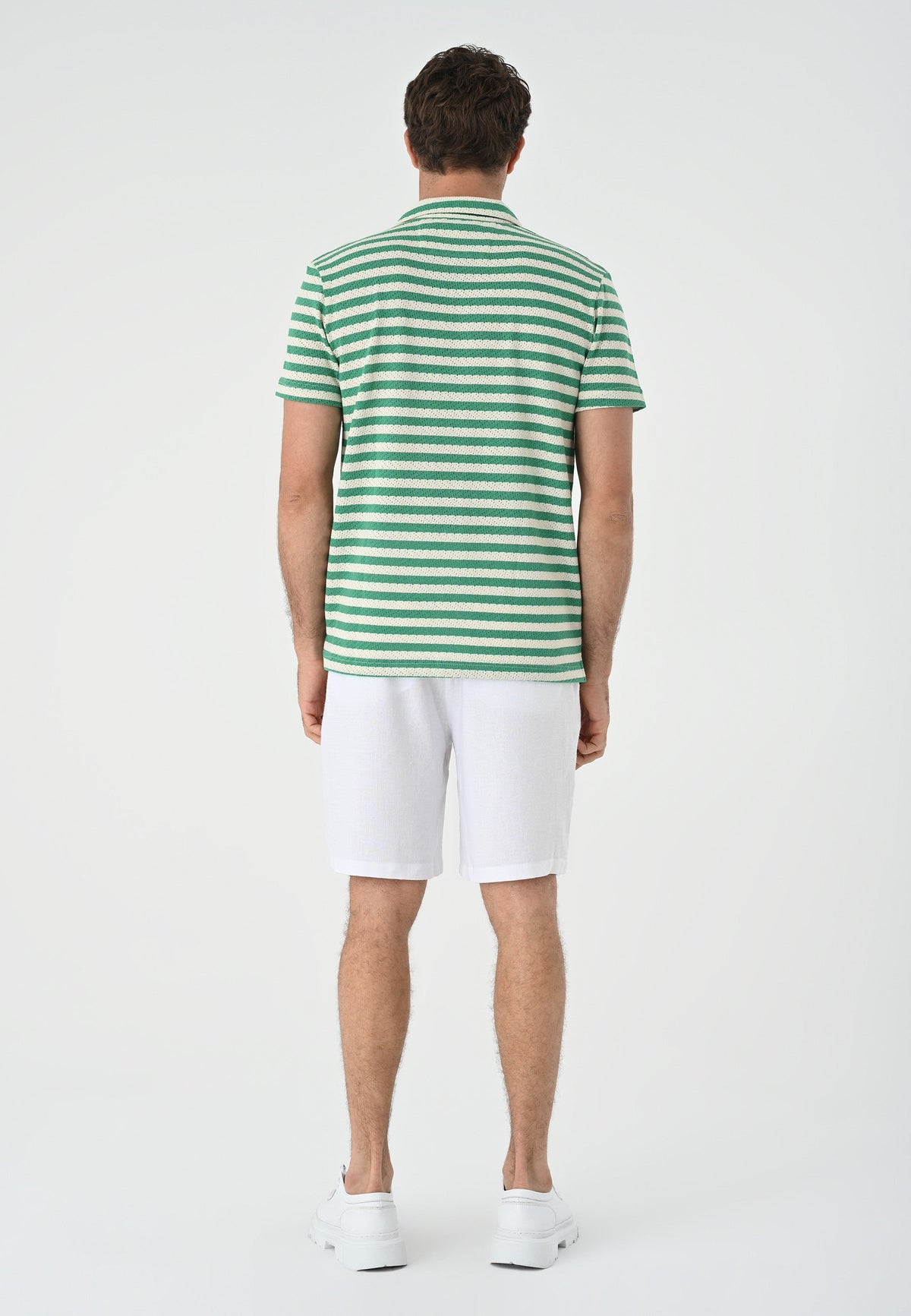 Antioch Short-Sleeve Striped Men's Knit Shirt