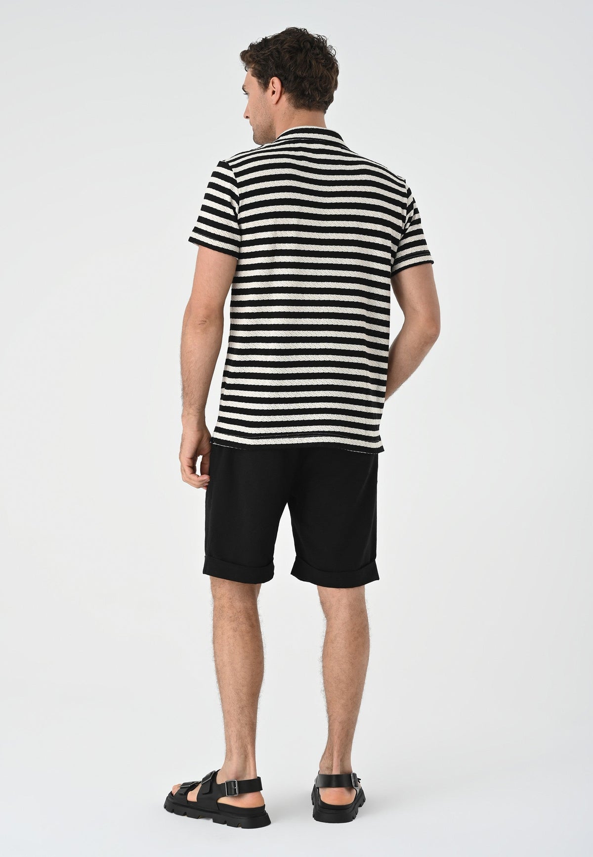 Antioch Short-Sleeve Striped Men's Knit Shirt