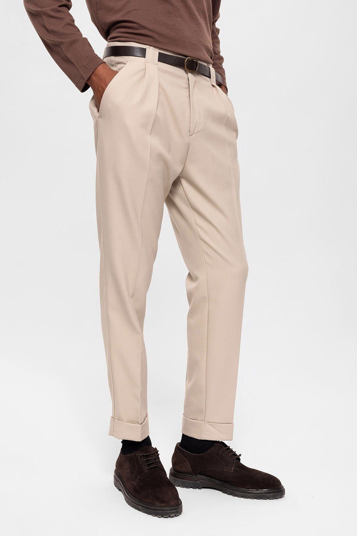 Antioch Arched Double-Cuff Pants