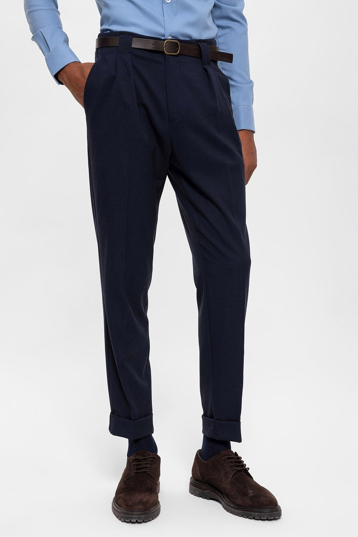 Antioch Arched Double-Cuff Pants