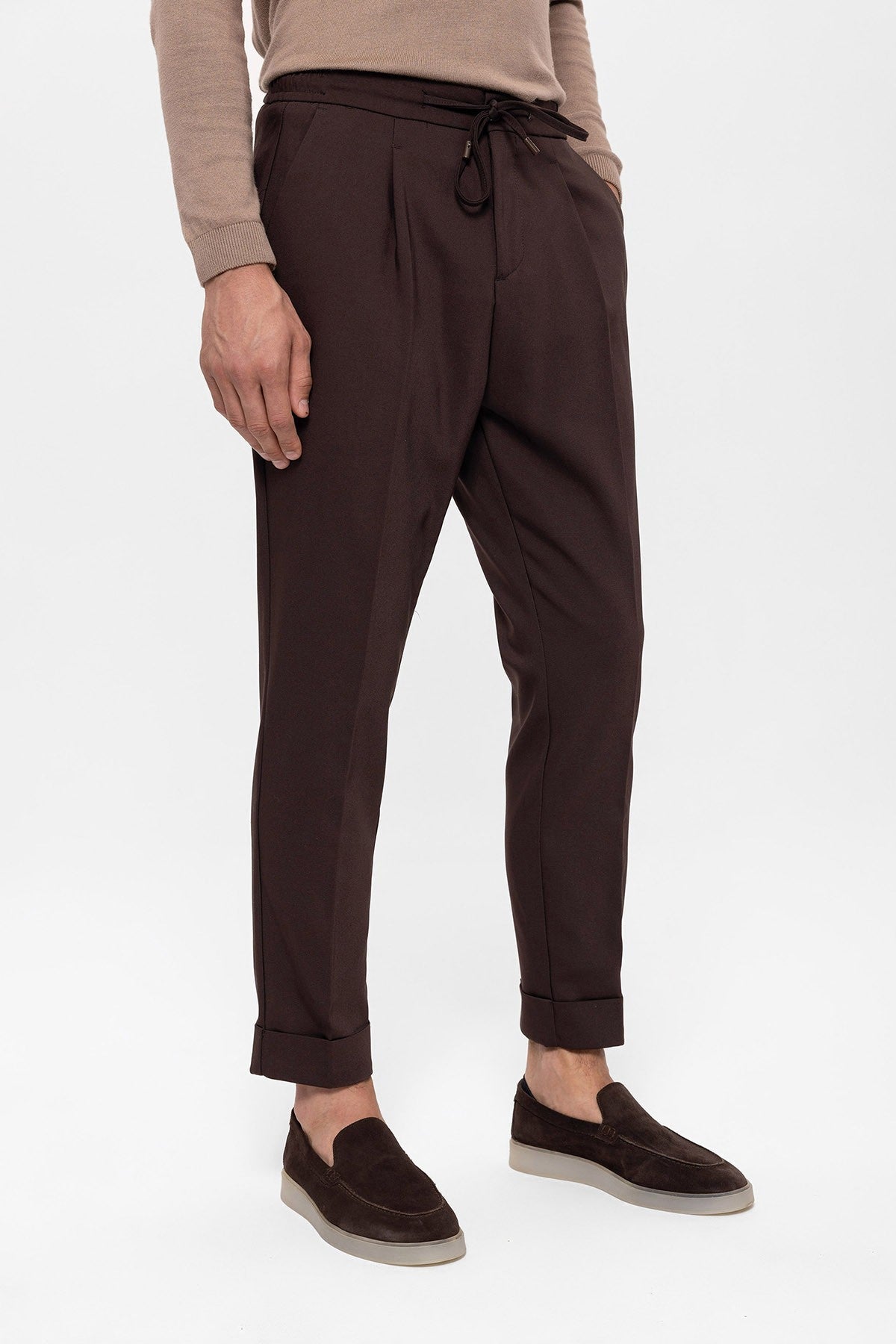 Antioch Elastic-Waist Pleated Men's Pants