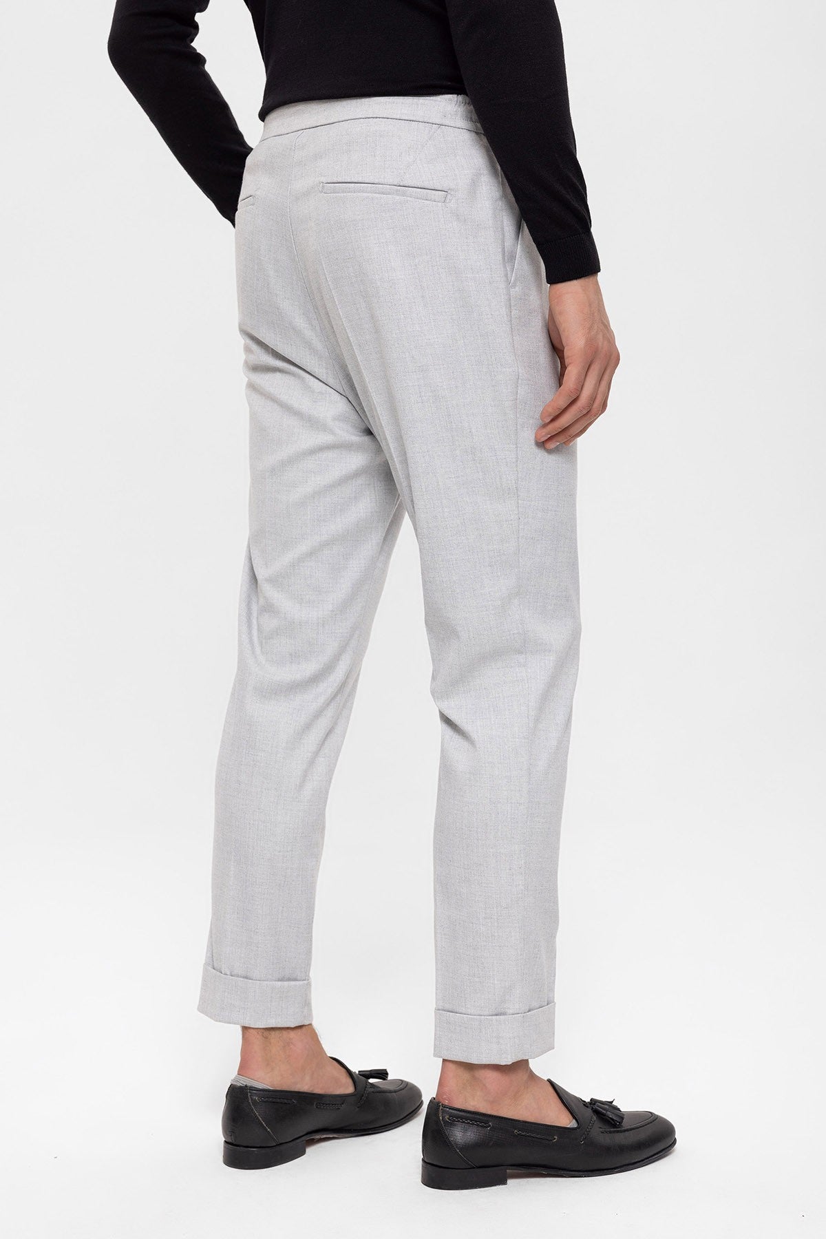 Antioch Elastic-Waist Pleated Men's Pants