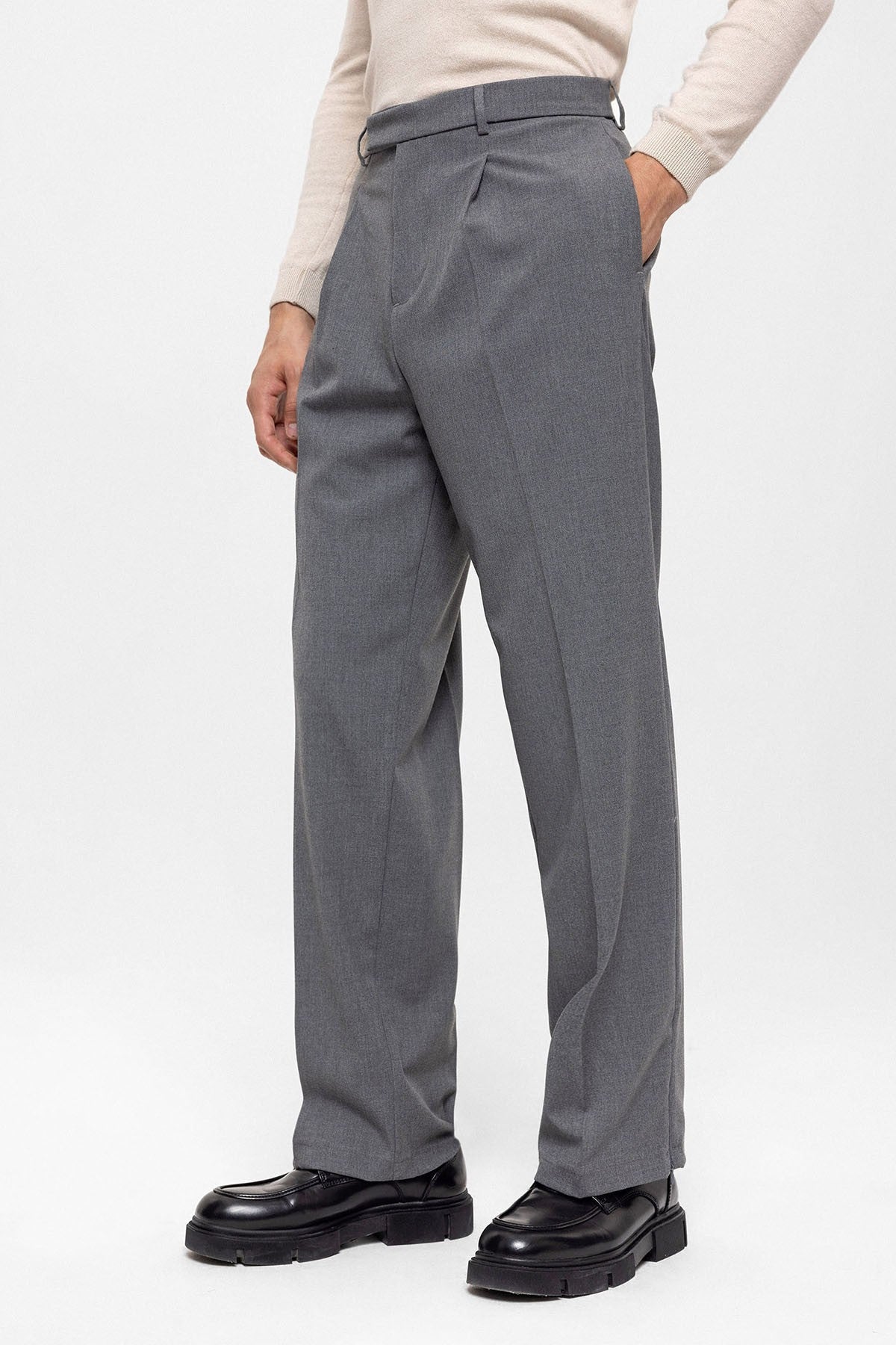 Antioch High-Waisted Zipper-Front Men's Pants