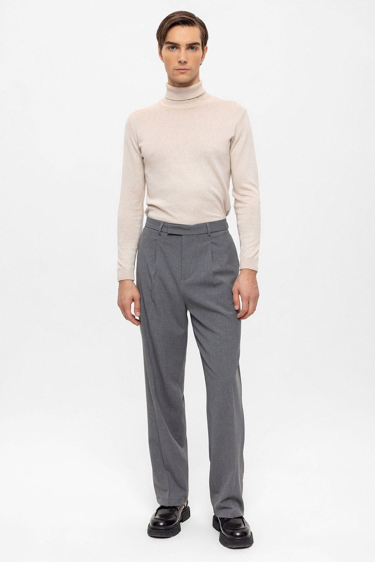 Antioch High-Waisted Zipper-Front Men's Pants