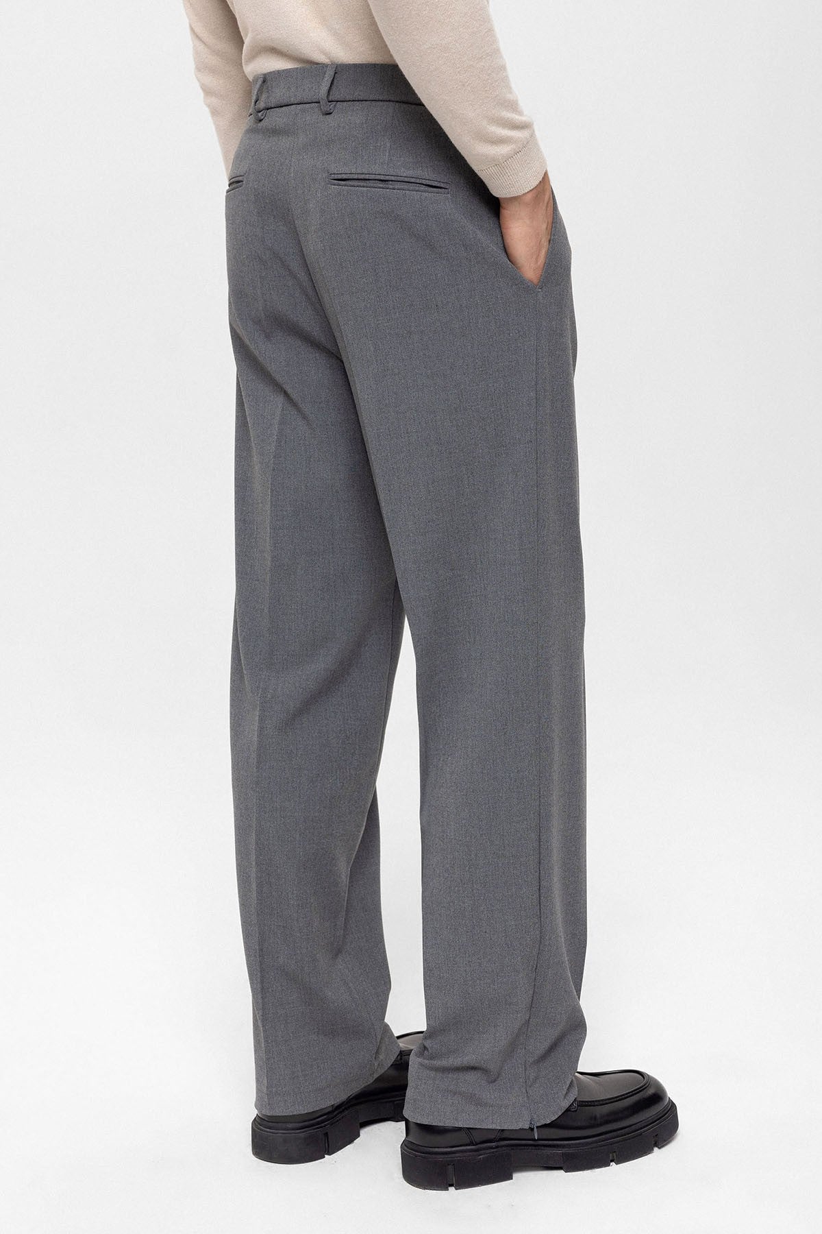 Antioch High-Waisted Zipper-Front Men's Pants