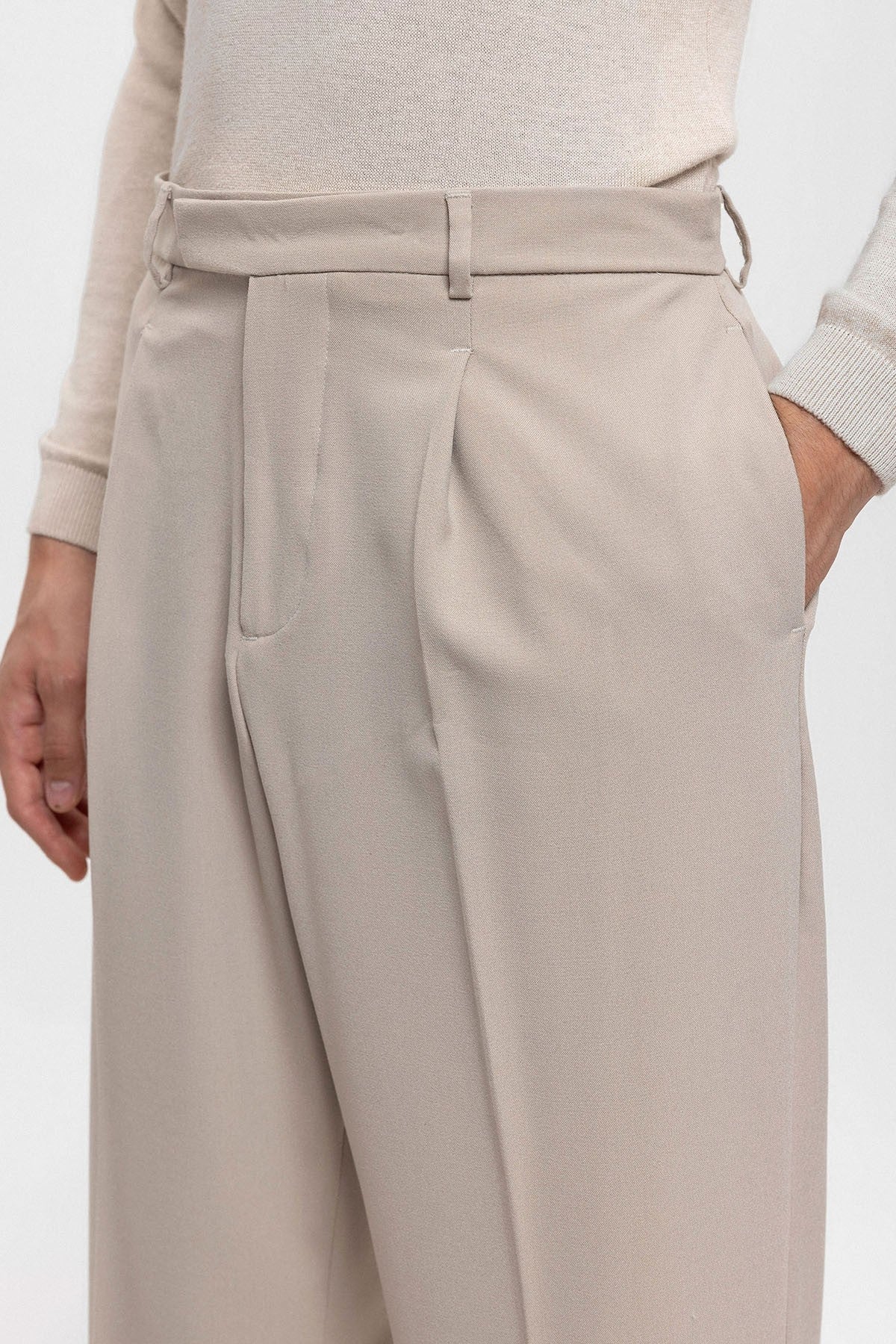 Antioch High-Waisted Zipper-Front Men's Pants