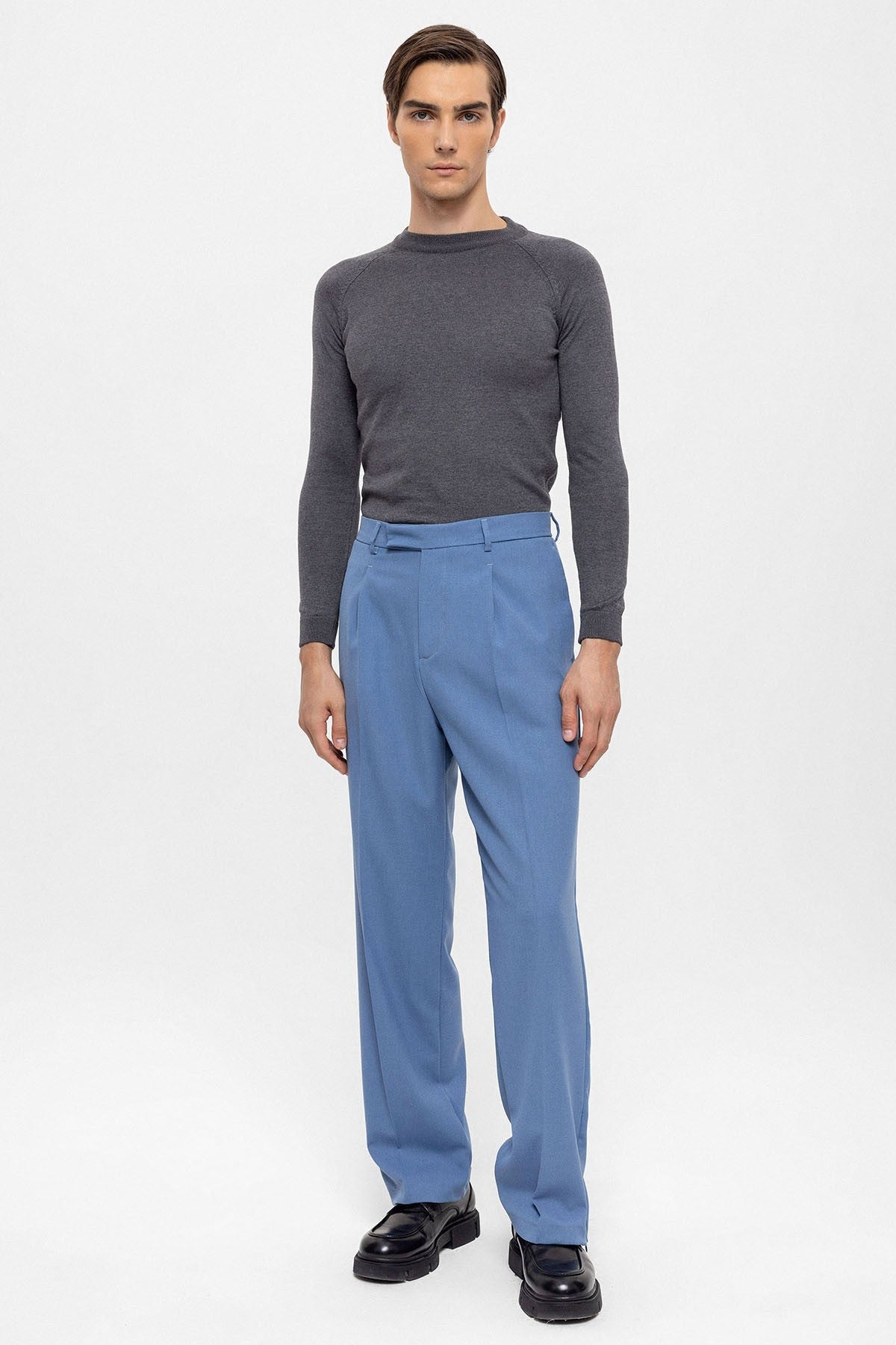 Antioch High-Waisted Zipper-Front Men's Pants