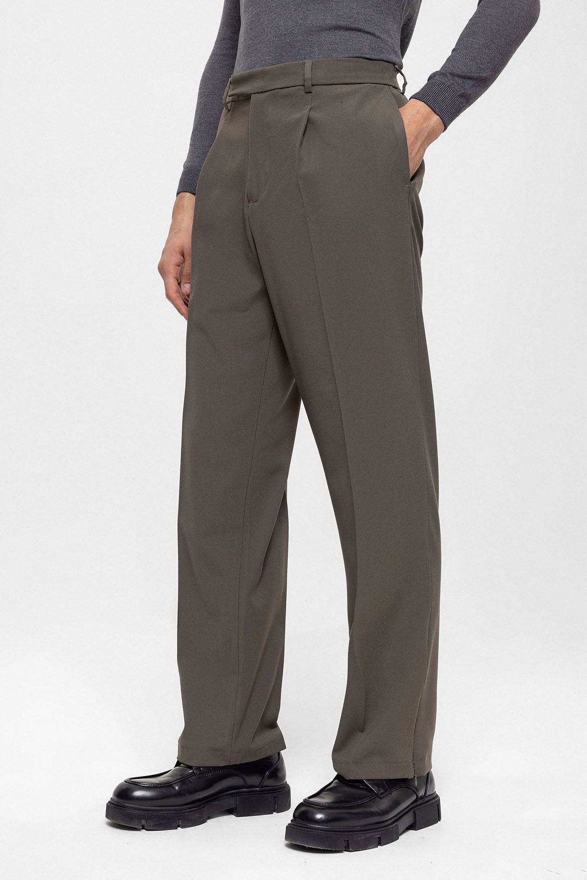 Antioch High-Waisted Zipper-Front Men's Pants