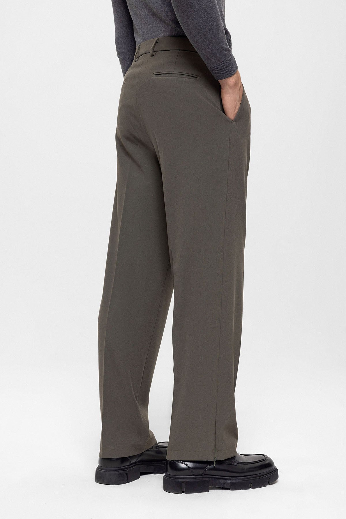 Antioch High-Waisted Zipper-Front Men's Pants