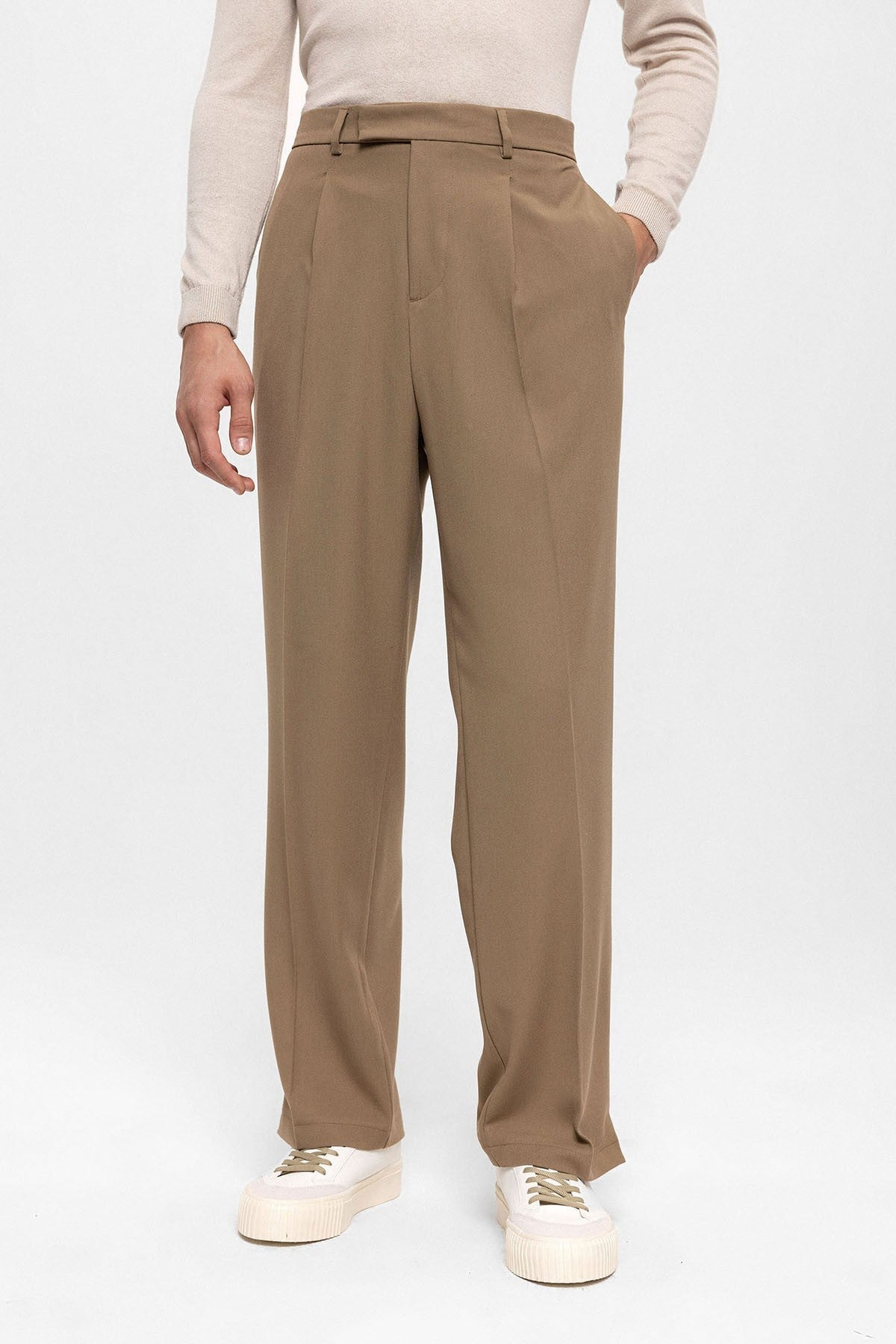 Antioch High-Waisted Zipper-Front Men's Pants