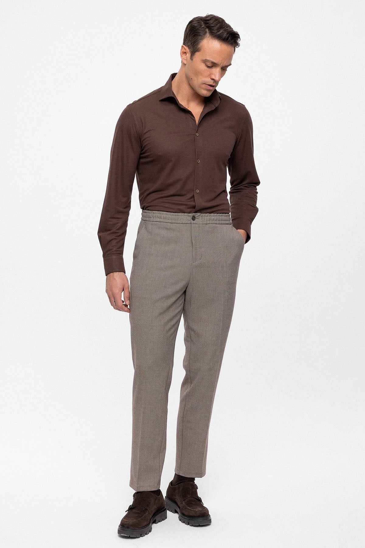 Antioch Elastic Waist Regular Fit Men's Pants
