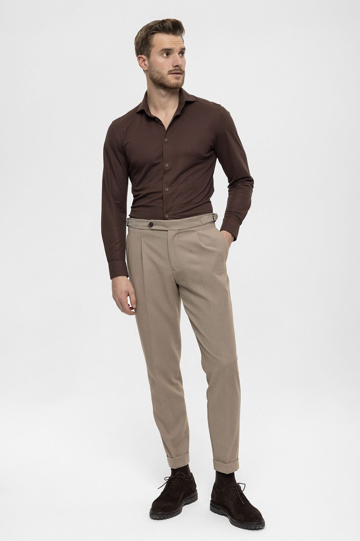 Antioch High-Waisted Pleated Men's Pants