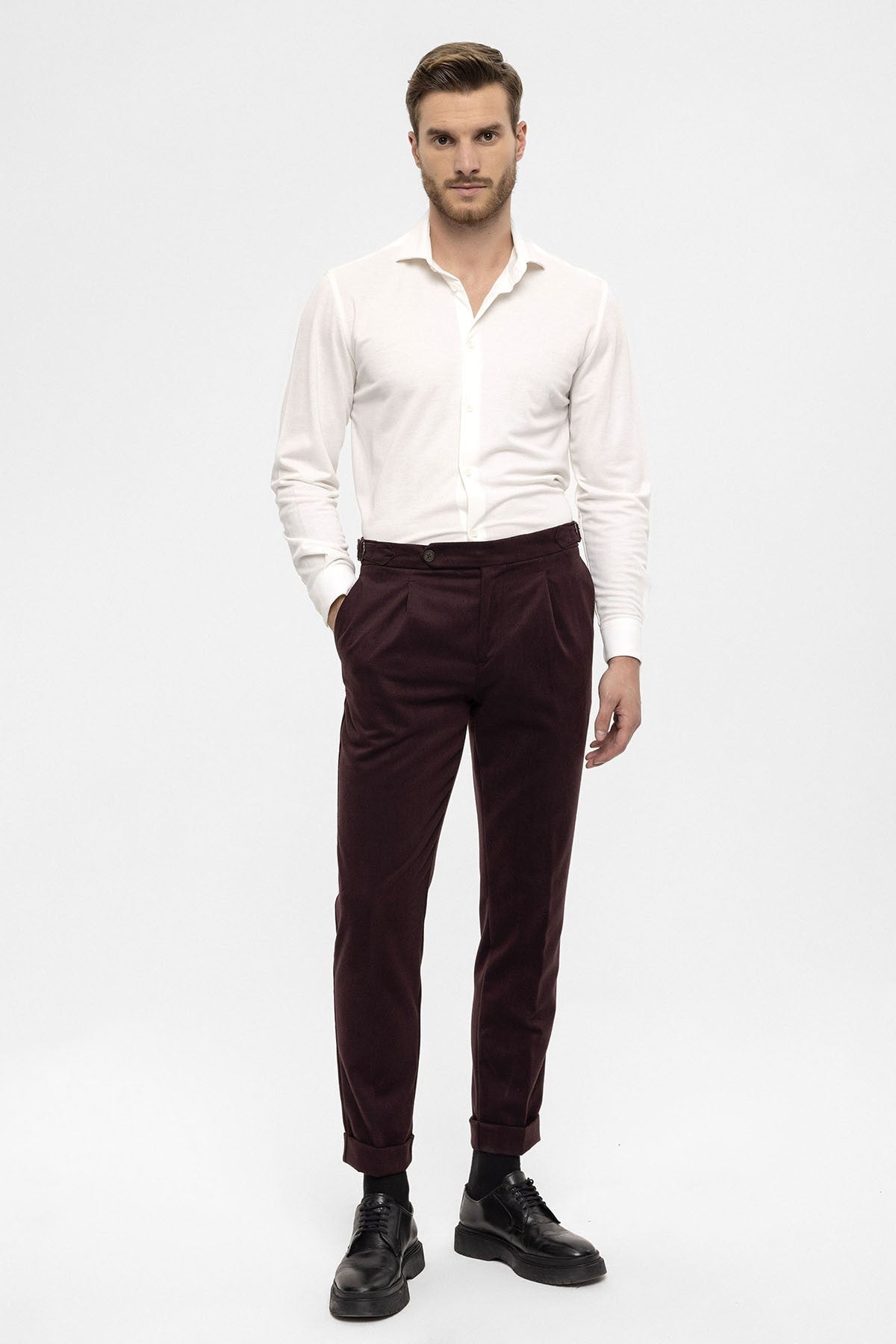 Antioch High-Waisted Pleated Men's Pants
