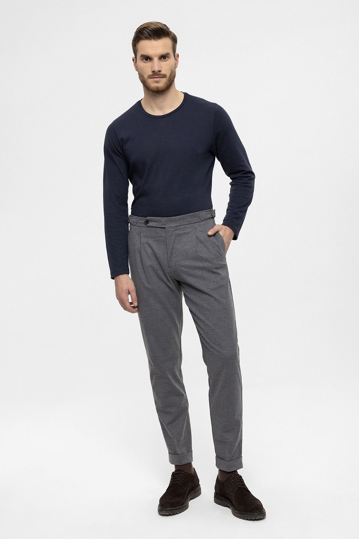 Antioch High-Waisted Pleated Men's Pants