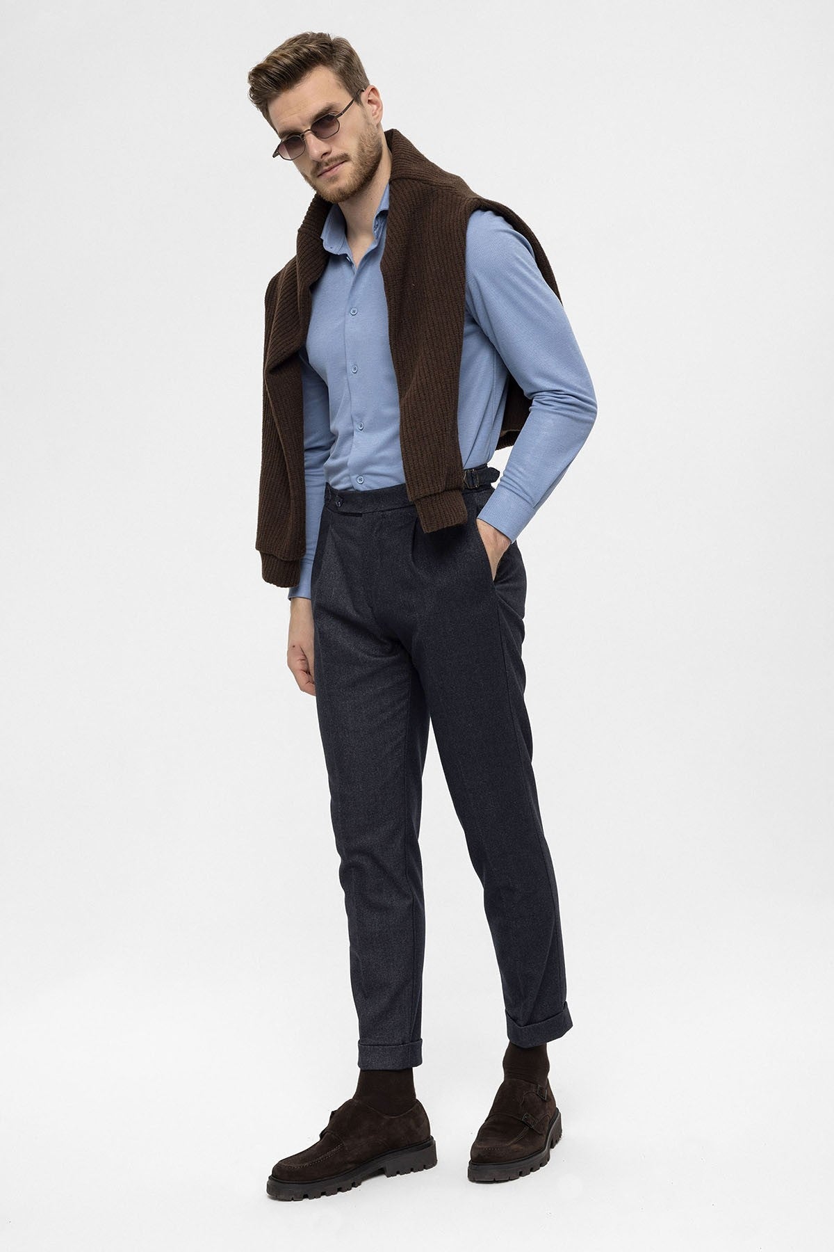 Antioch High-Waisted Pleated Men's Pants
