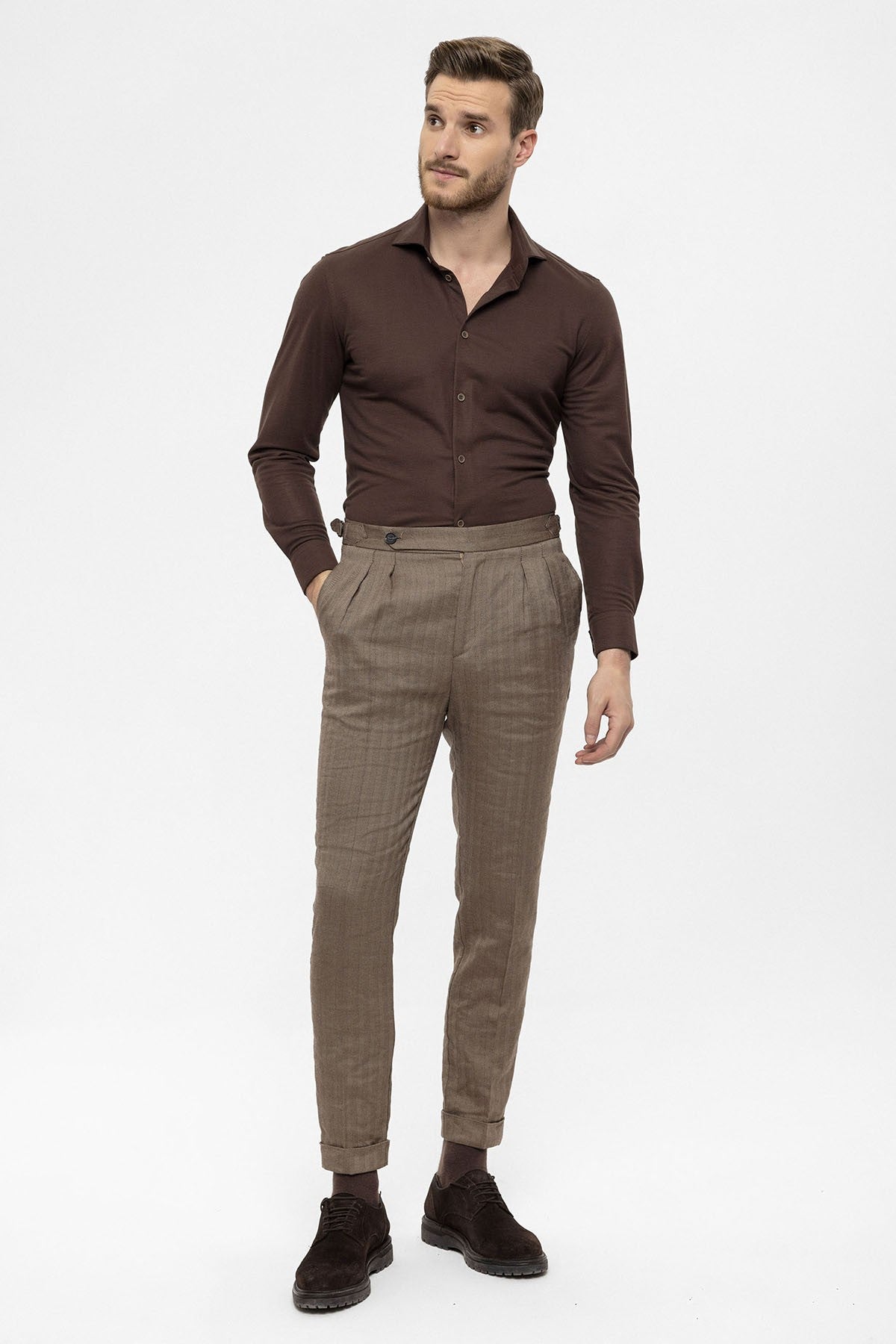 Antioch High-Waisted Double-Pleated Men's Pants