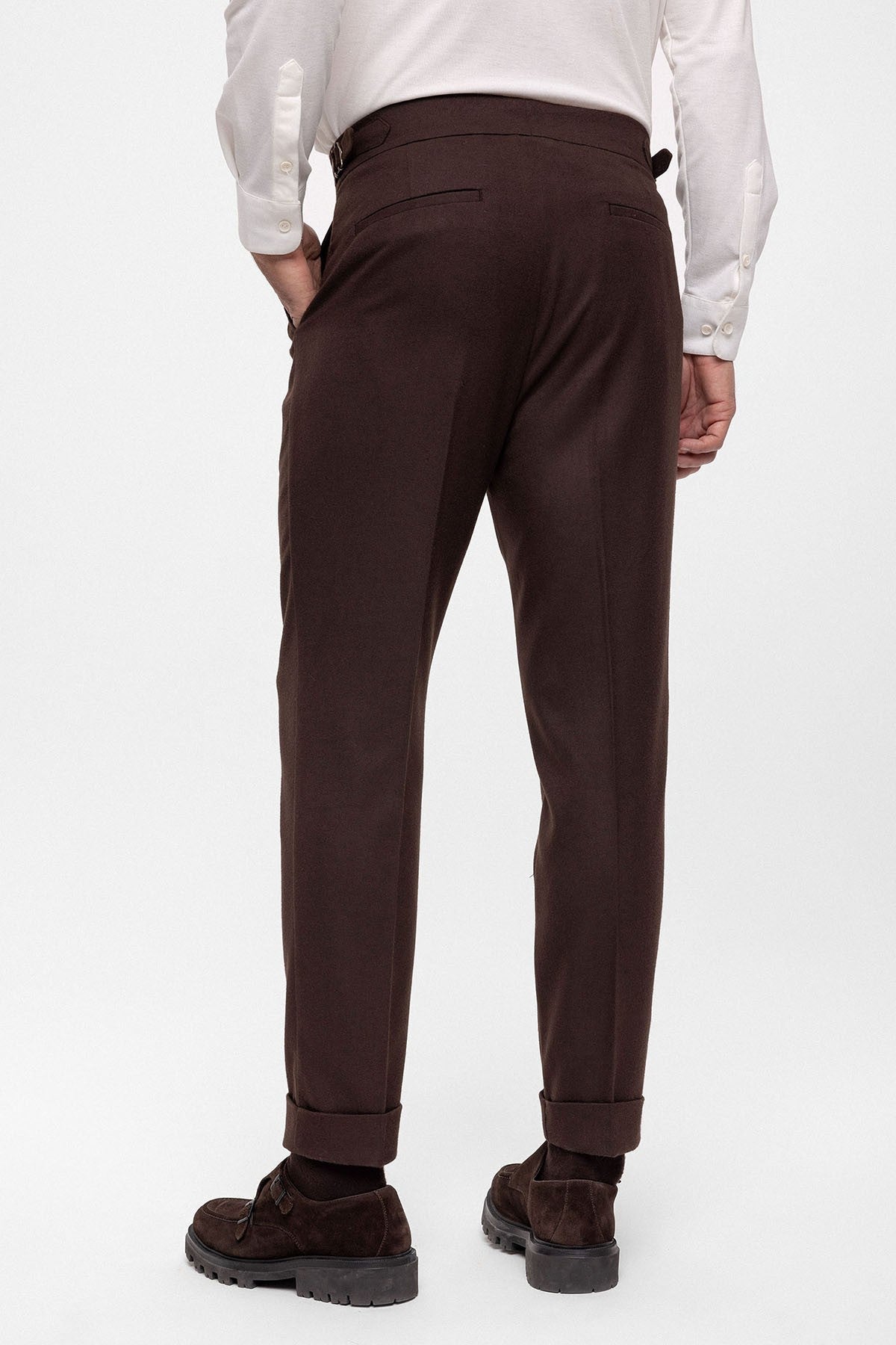 Antioch Wool-Look High-Waisted Pleated Men's Pants