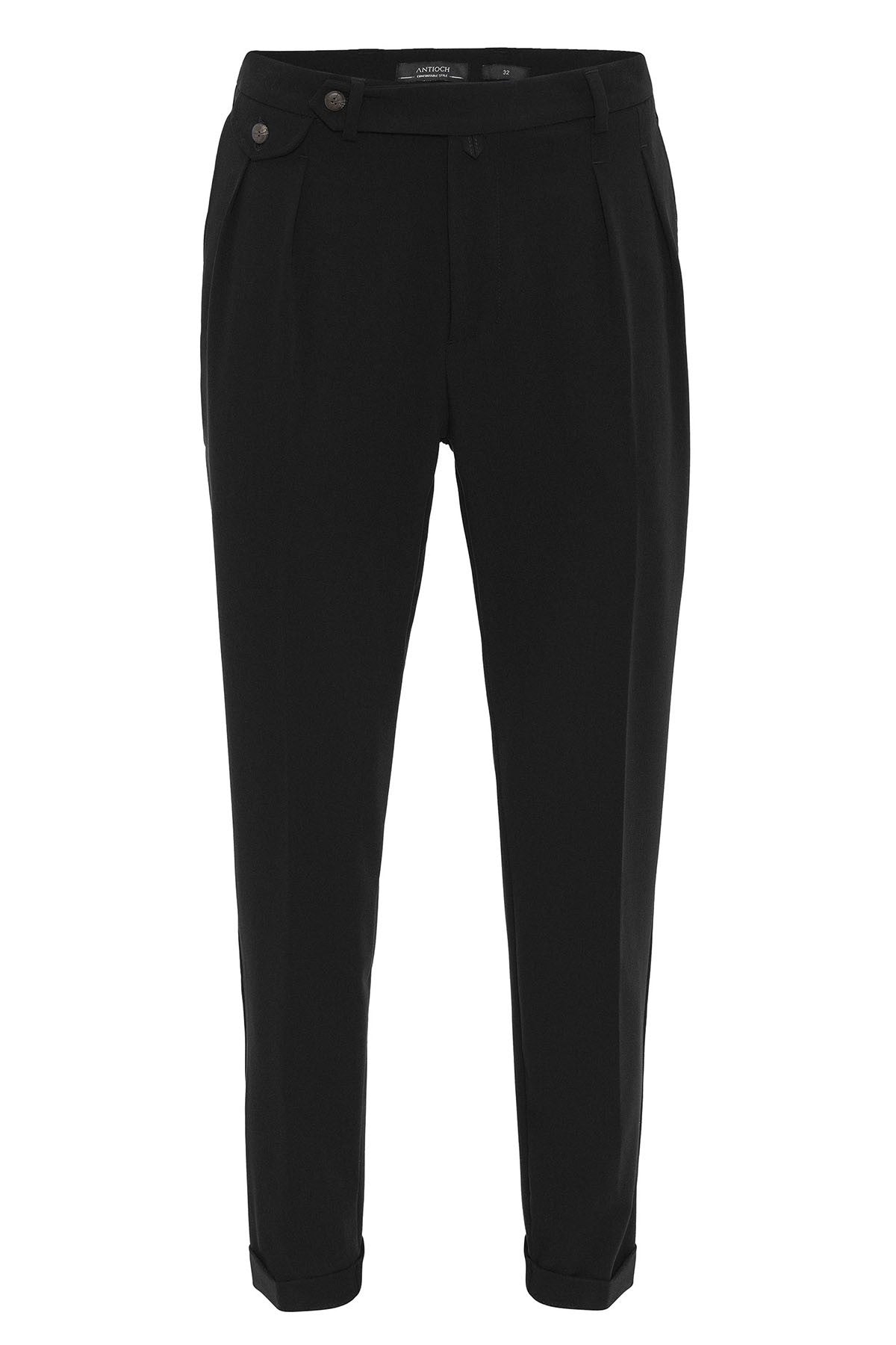 Pleated High-Waisted Men's Pants