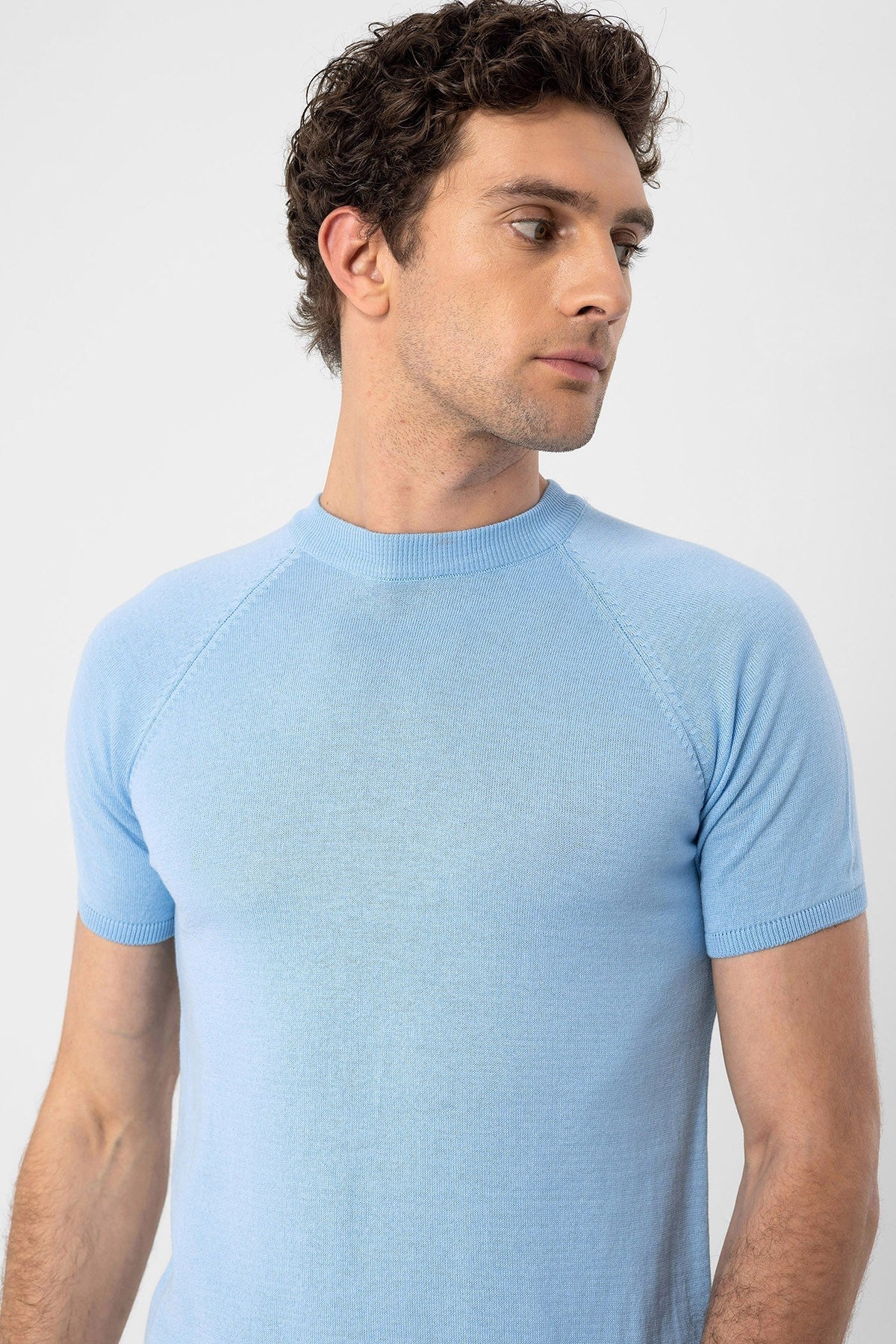 Antioch Bike Collar Slim-Fit Men's Knit T-Shirt
