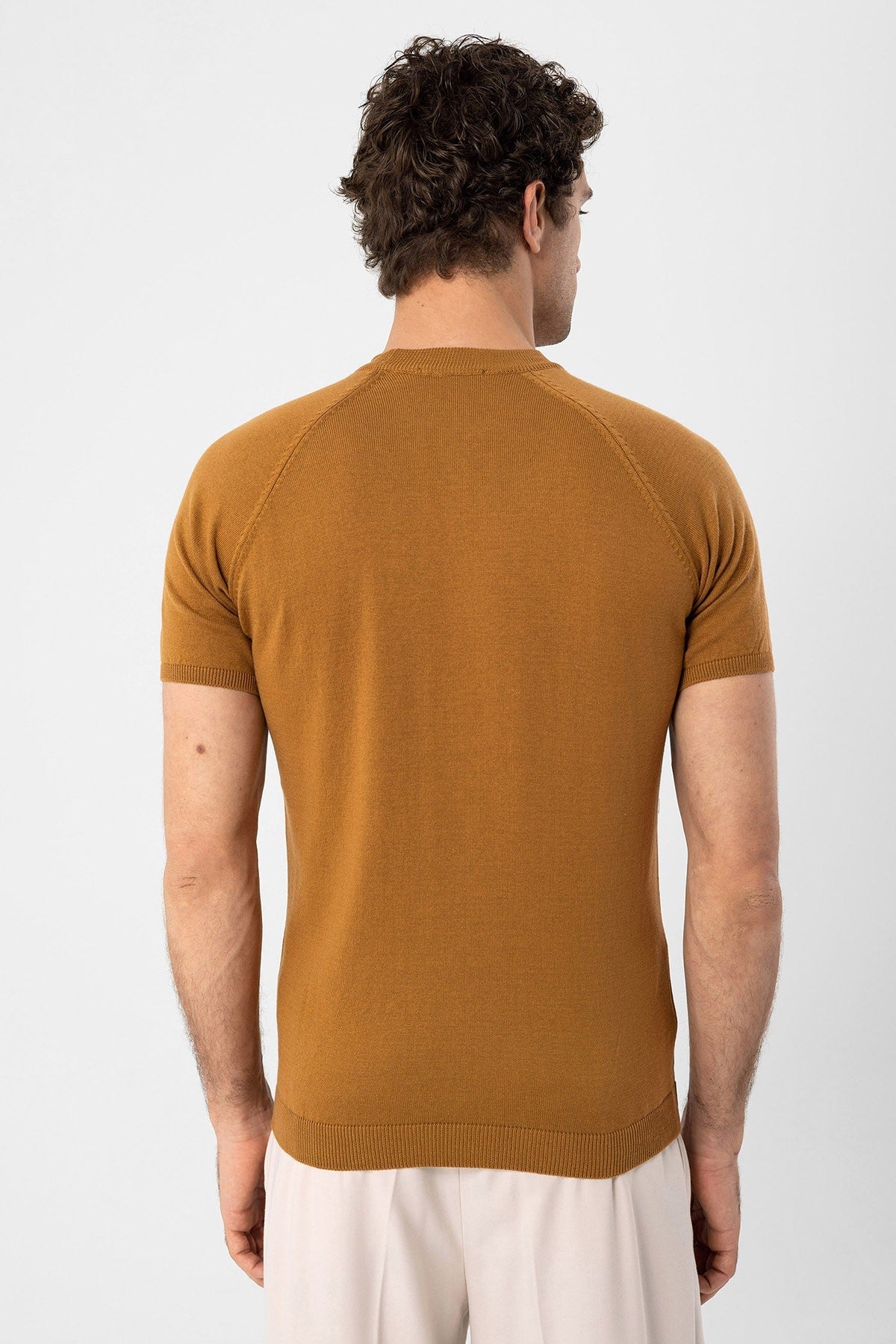 Antioch Bike Collar Slim-Fit Men's Knit T-Shirt