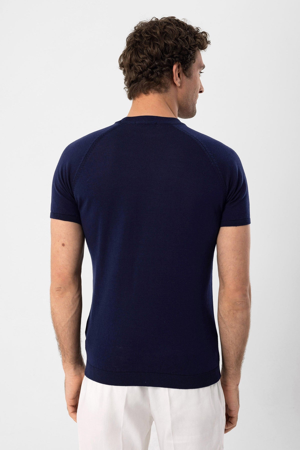 Antioch Bike Collar Slim-Fit Men's Knit T-Shirt