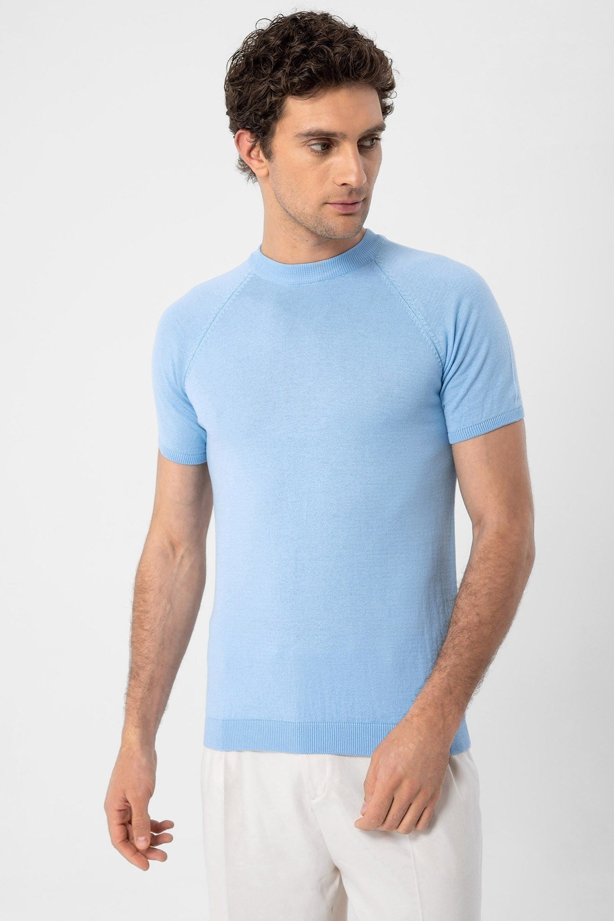Antioch Bike Collar Slim-Fit Men's Knit T-Shirt