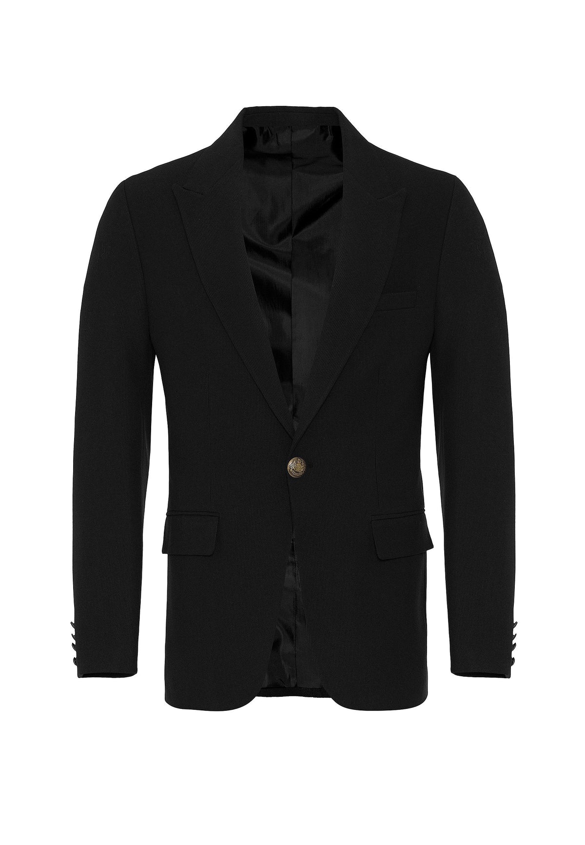 Antioch Metal Single-Button Men's Blazer Jacket