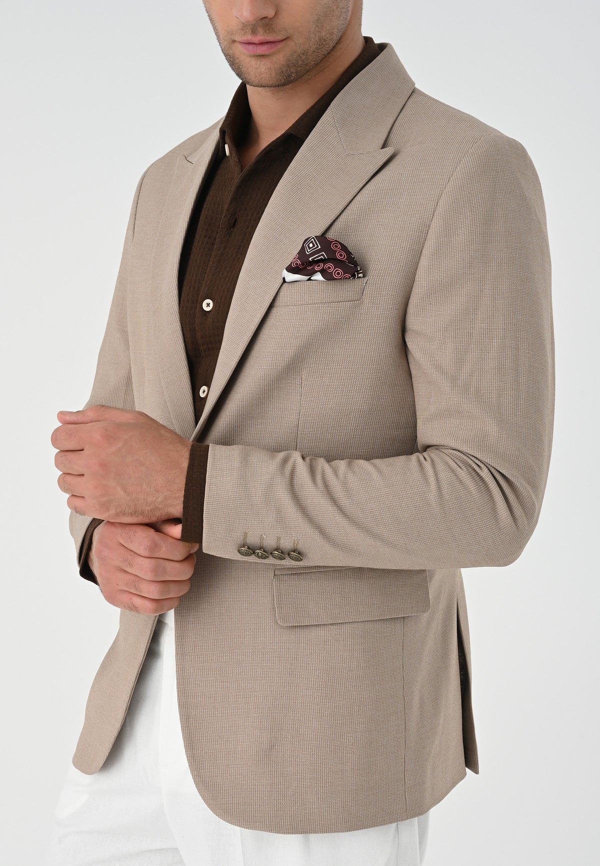 Antioch Metal Single-Button Men's Blazer Jacket