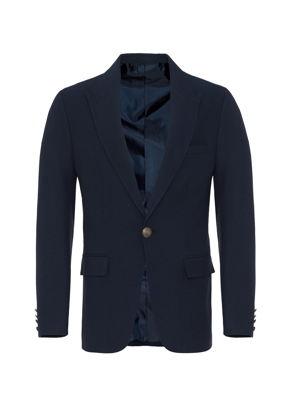 Antioch Metal Single-Button Men's Blazer Jacket
