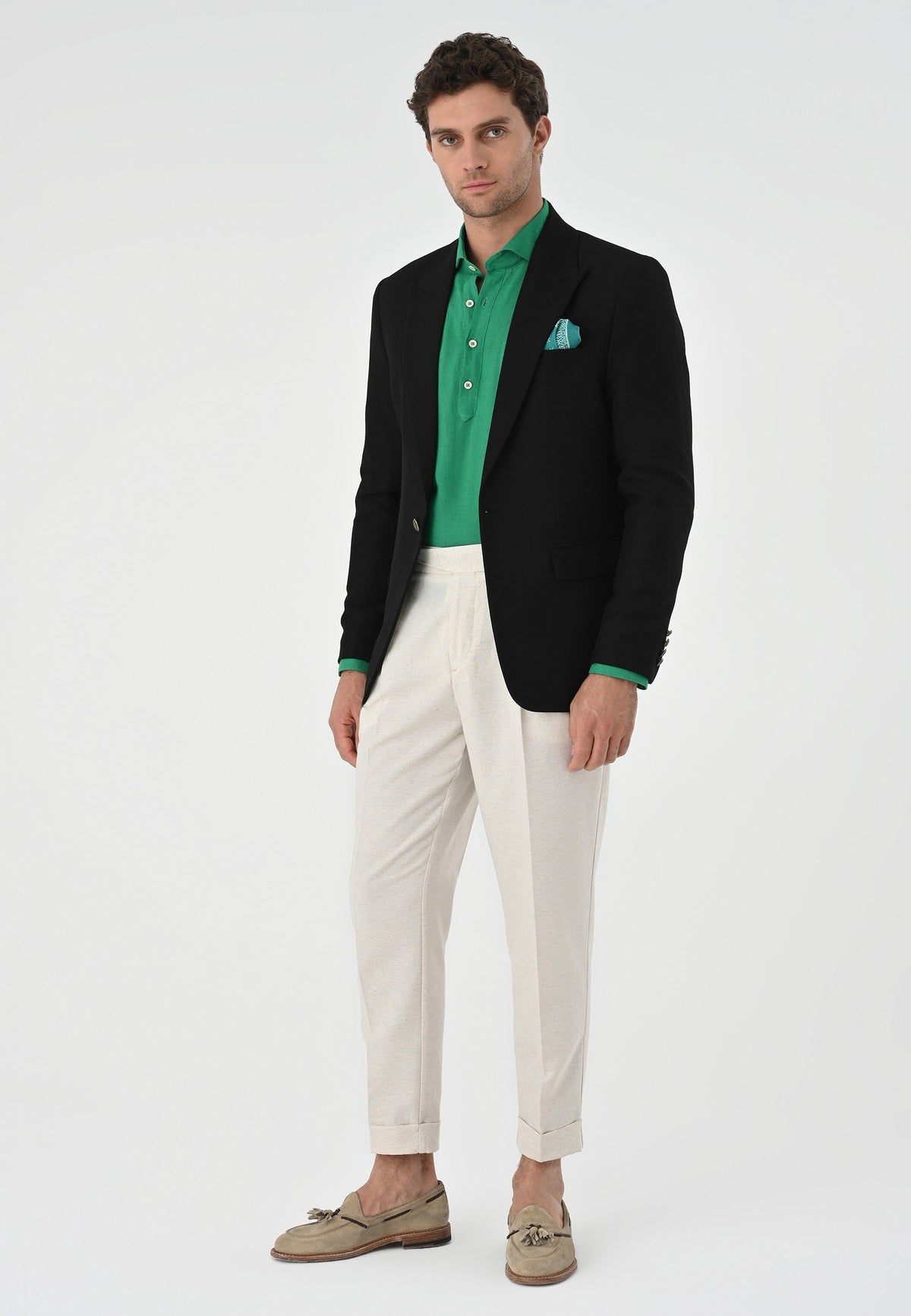 Antioch Metal Single-Button Men's Blazer Jacket