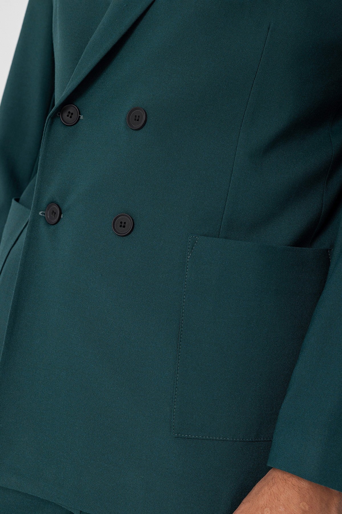 Antioch Men's Double-Breasted Blazer with Side Pockets