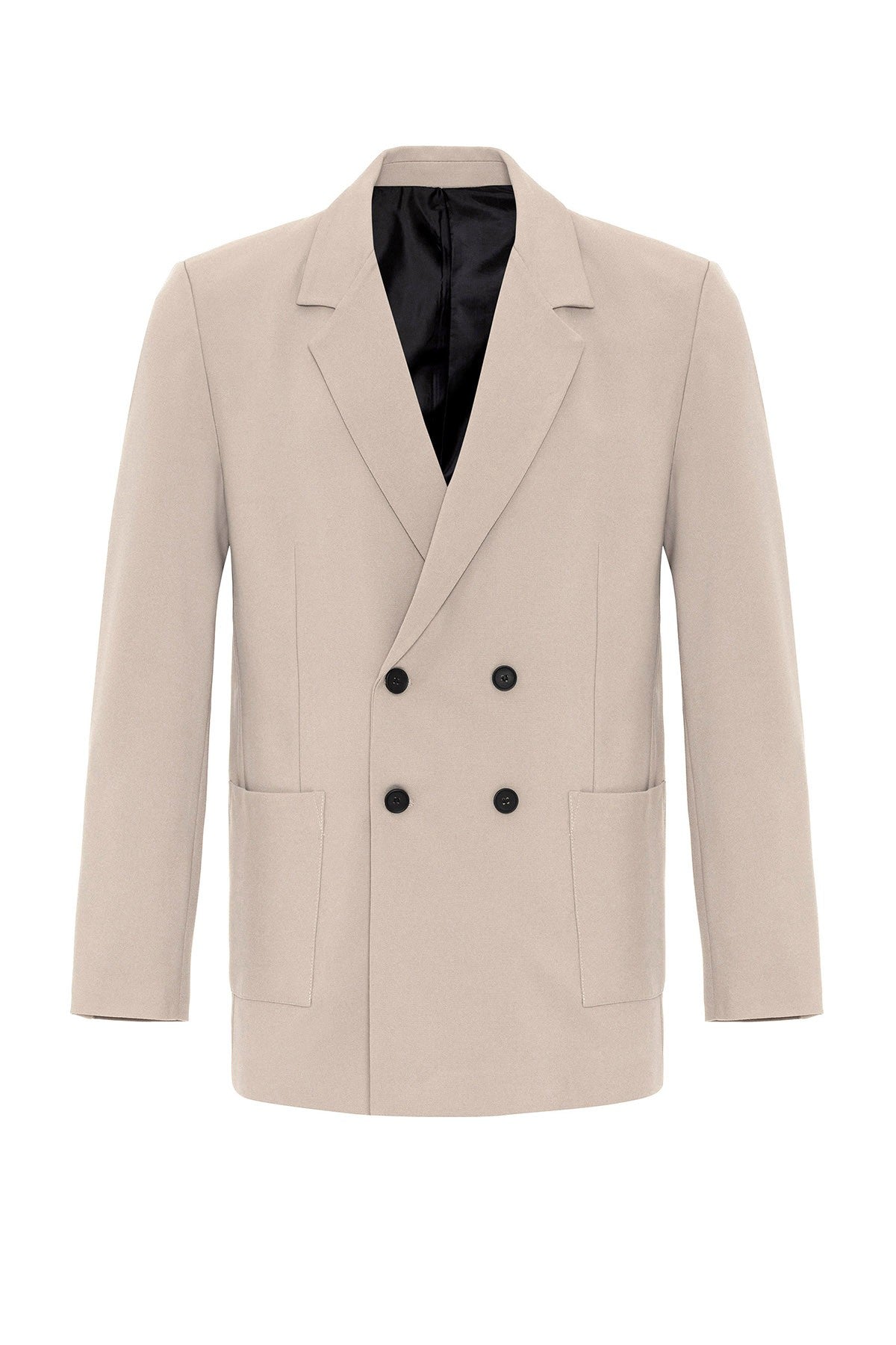 Antioch Men's Double-Breasted Blazer with Side Pockets