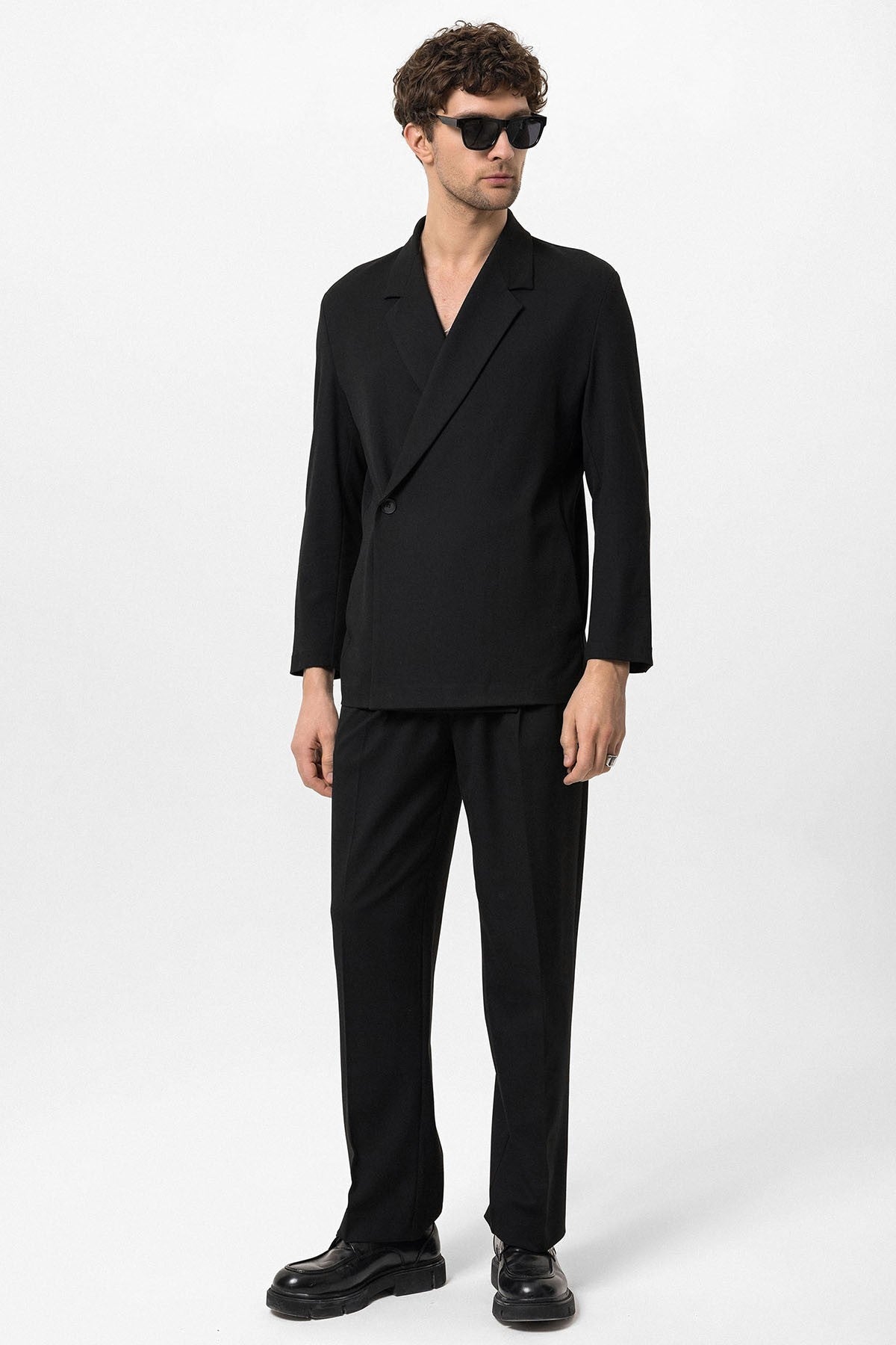 Antioch Double-Breasted Men's Blazer with Hidden Pockets